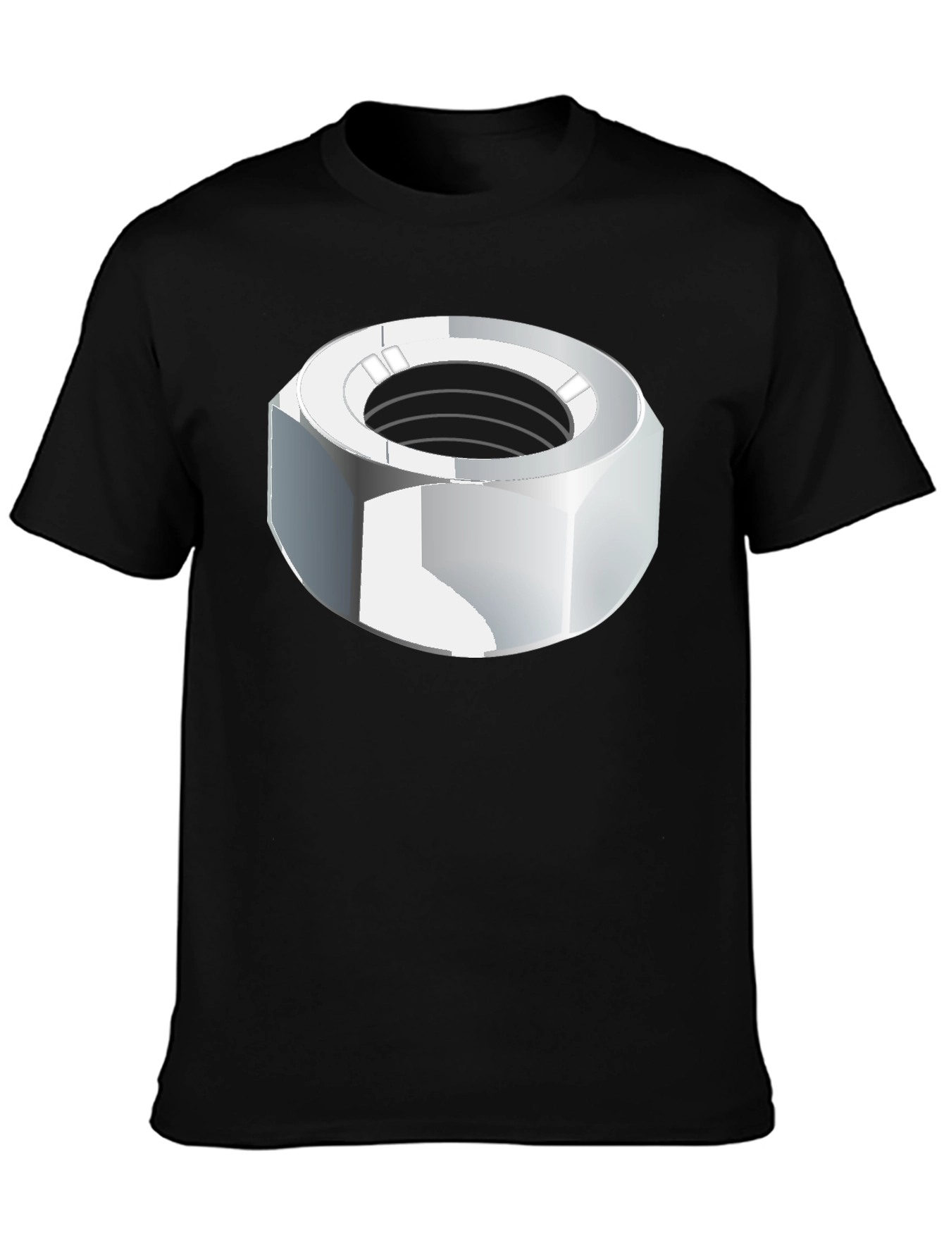 Nut Graphic T-Shirt - Black Cotton Tee