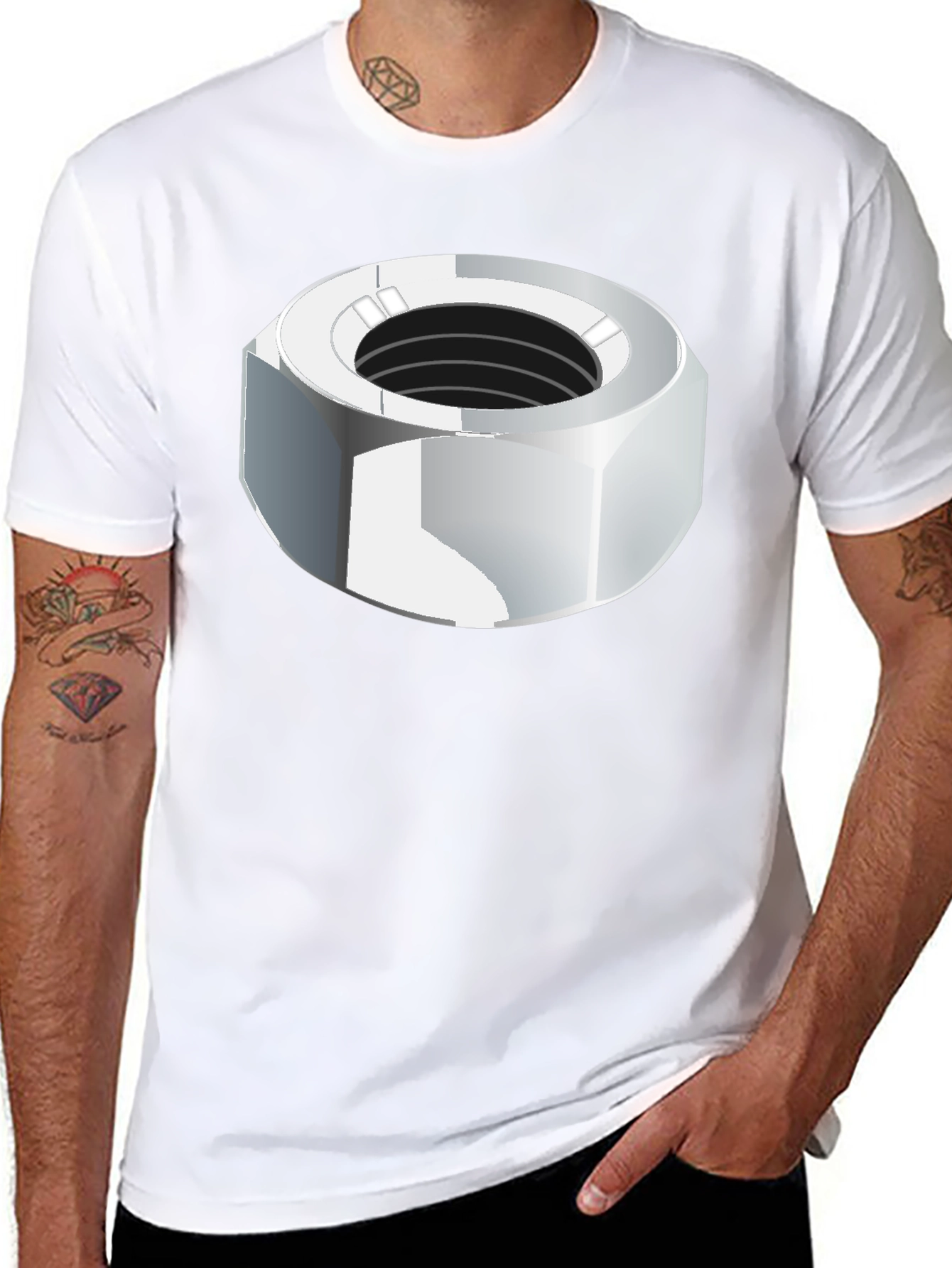 Nut Graphic T-Shirt - Black Cotton Tee