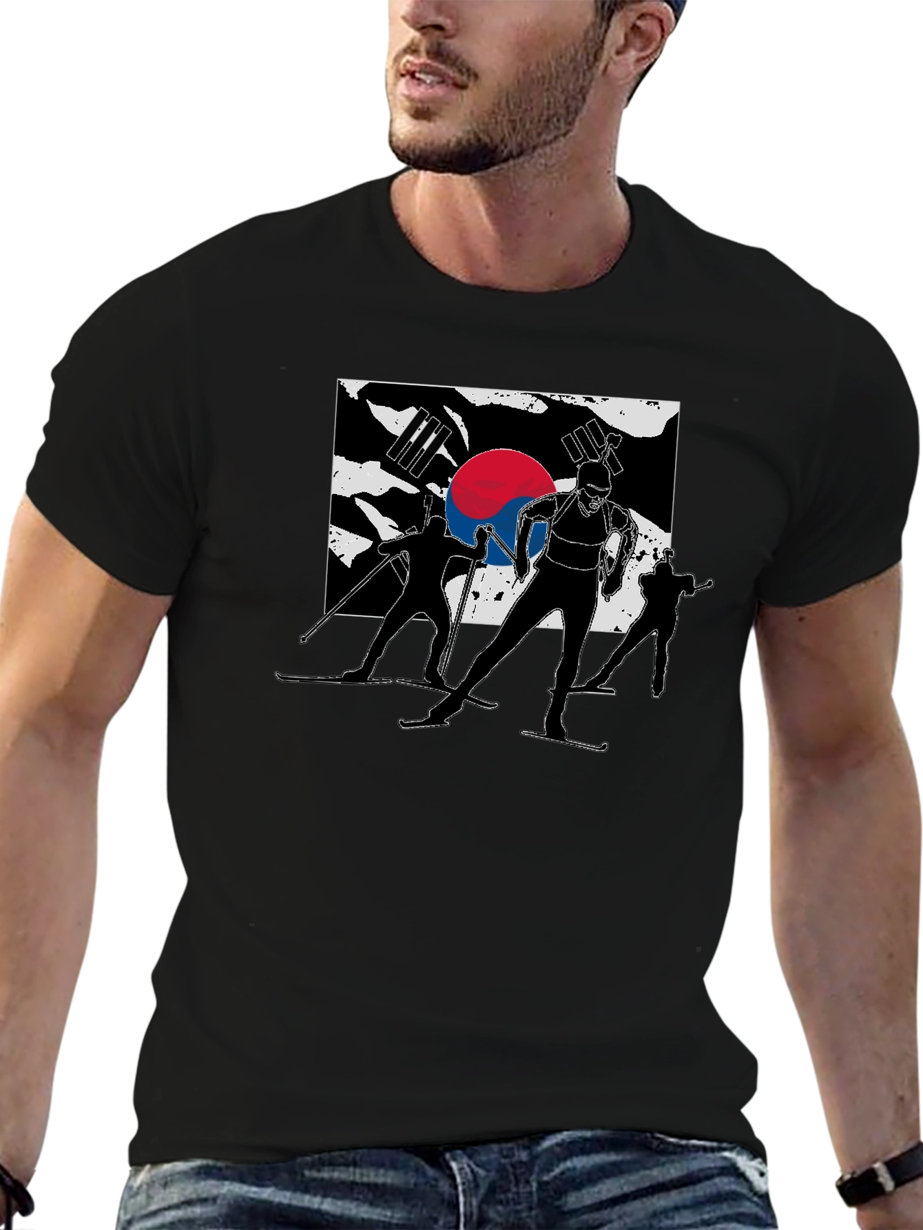 Korea Ski Team T-Shirt - Black