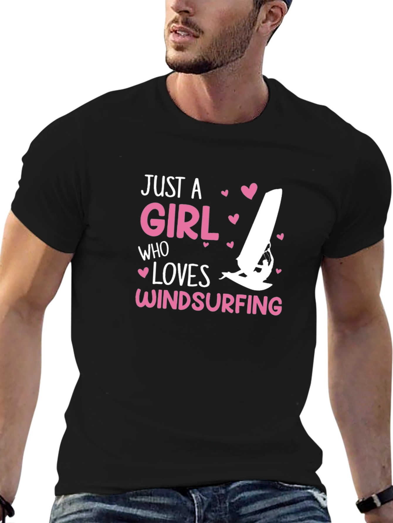 Just A Girl Who Loves Windsurfing T-Shirt