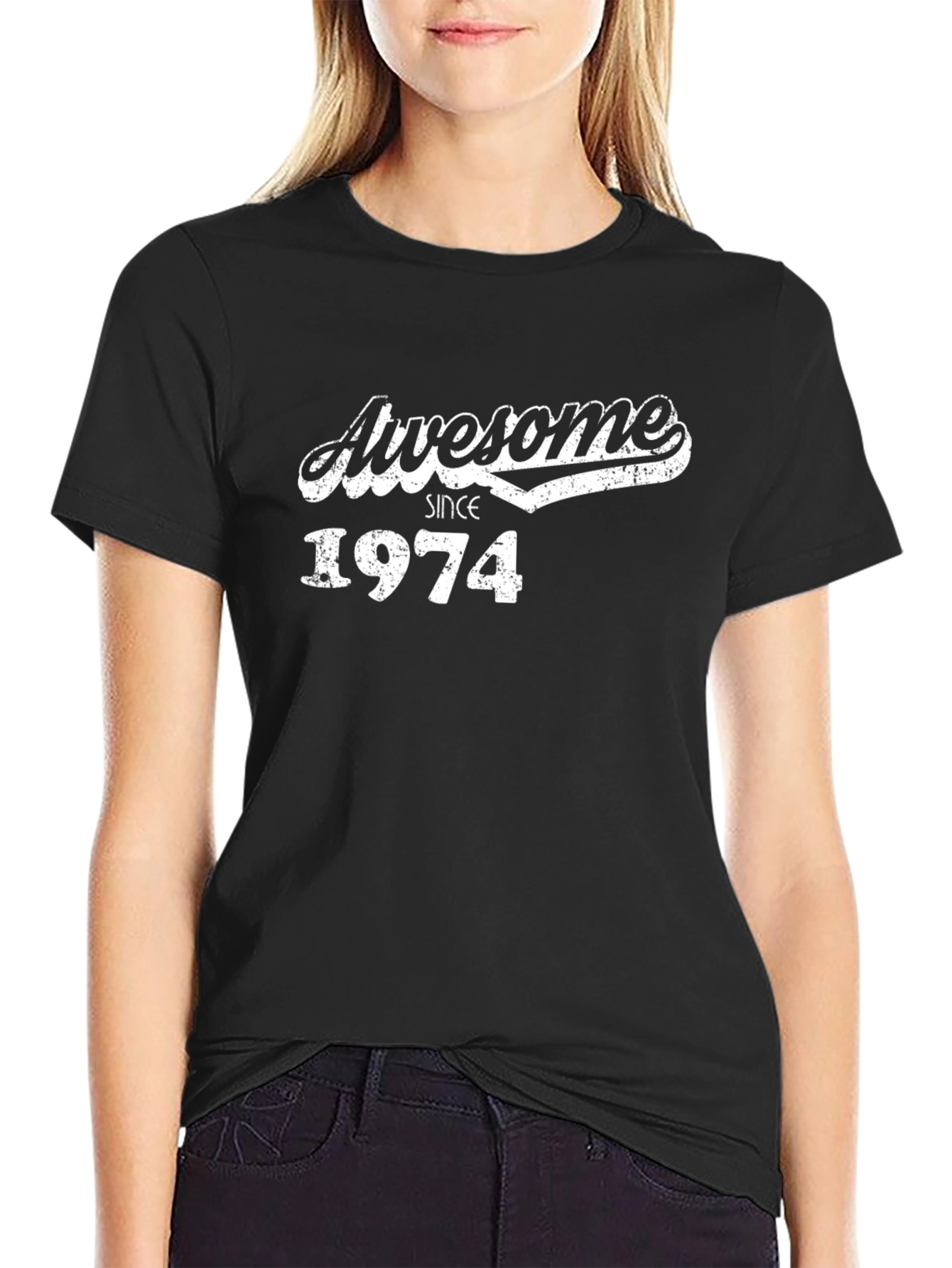 Awesome Since 1974 Black T-Shirt