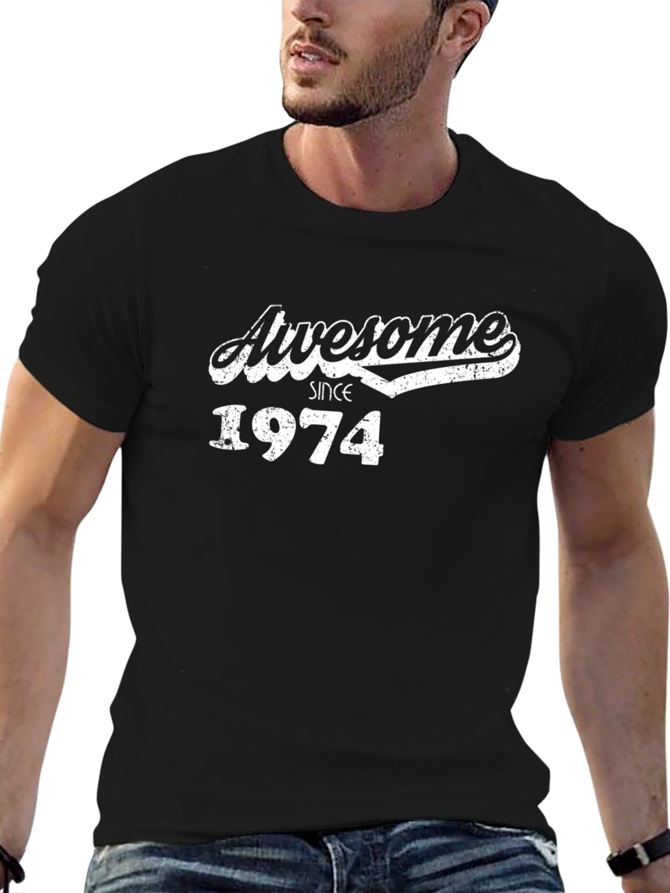 Awesome Since 1974 Black T-Shirt
