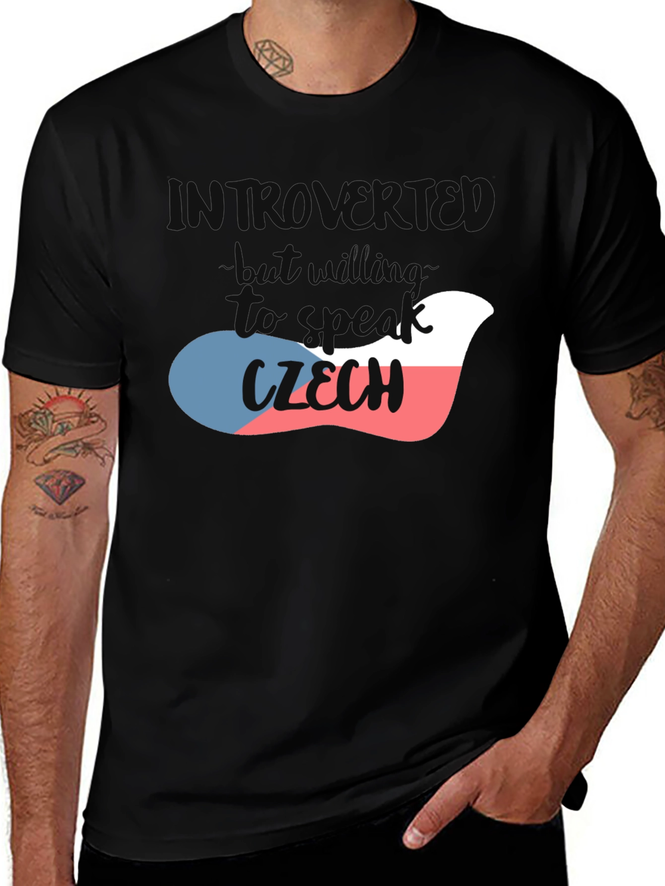 Introvert Czech T-Shirt - Funny Graphic Tee