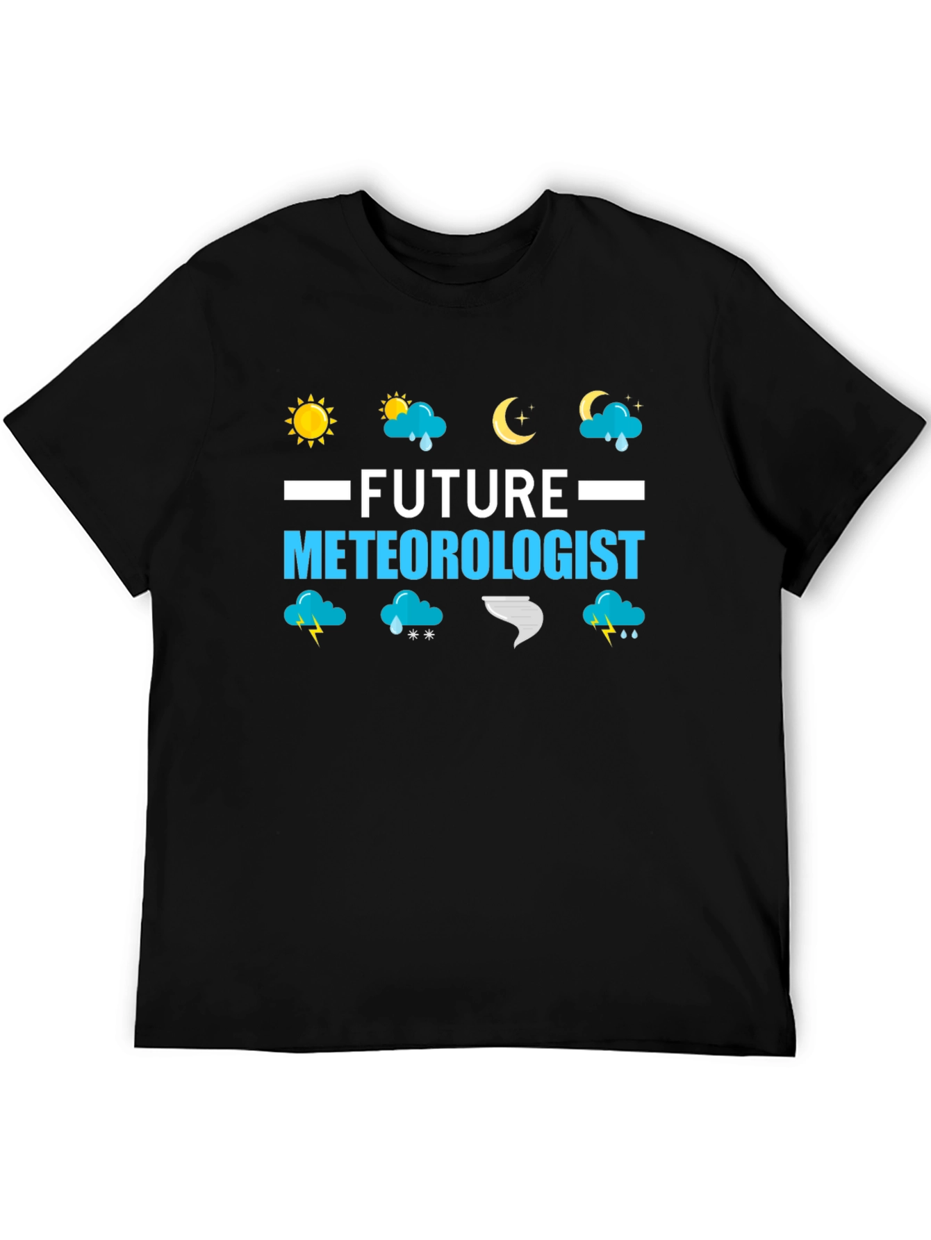 Future Meteorologist Black T-Shirt