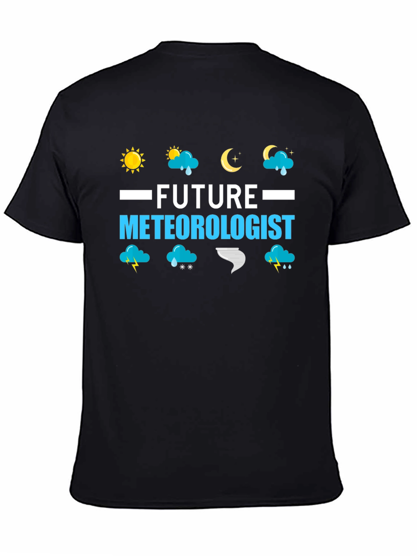 Future Meteorologist Black T-Shirt