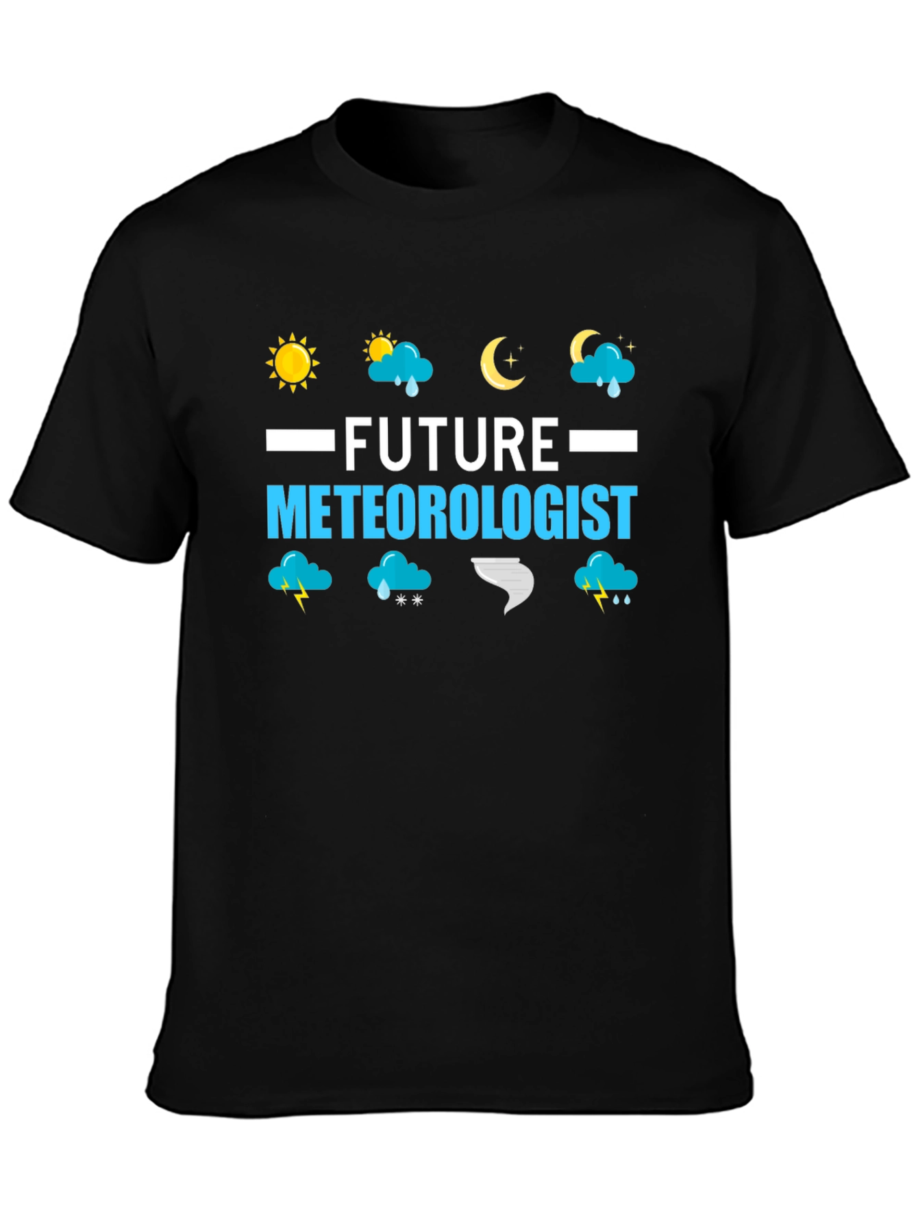 Future Meteorologist Black T-Shirt