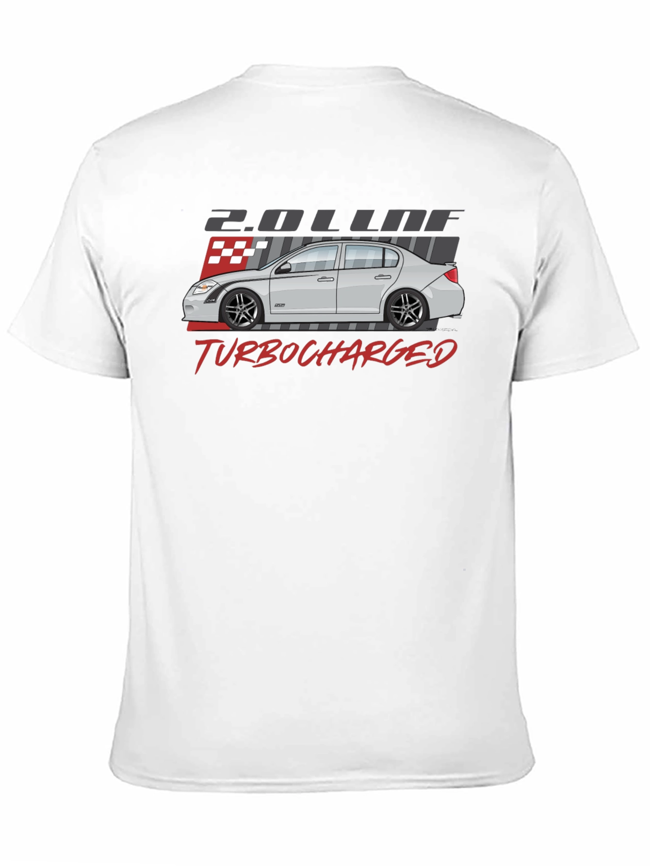 Turbocharged Car Graphic Tee - Automotive Enthusiast Shirt