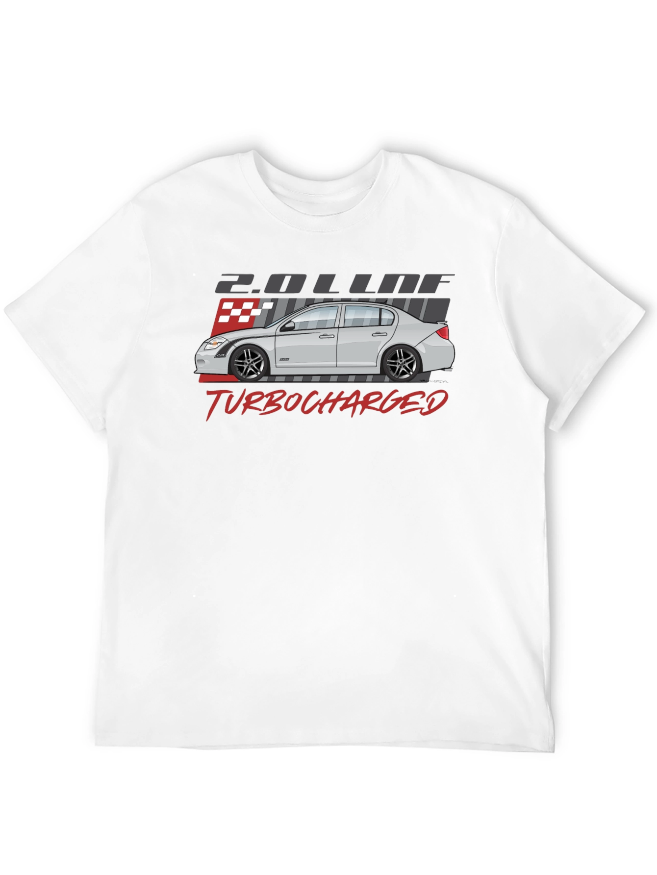 Turbocharged Car Graphic Tee - Automotive Enthusiast Shirt