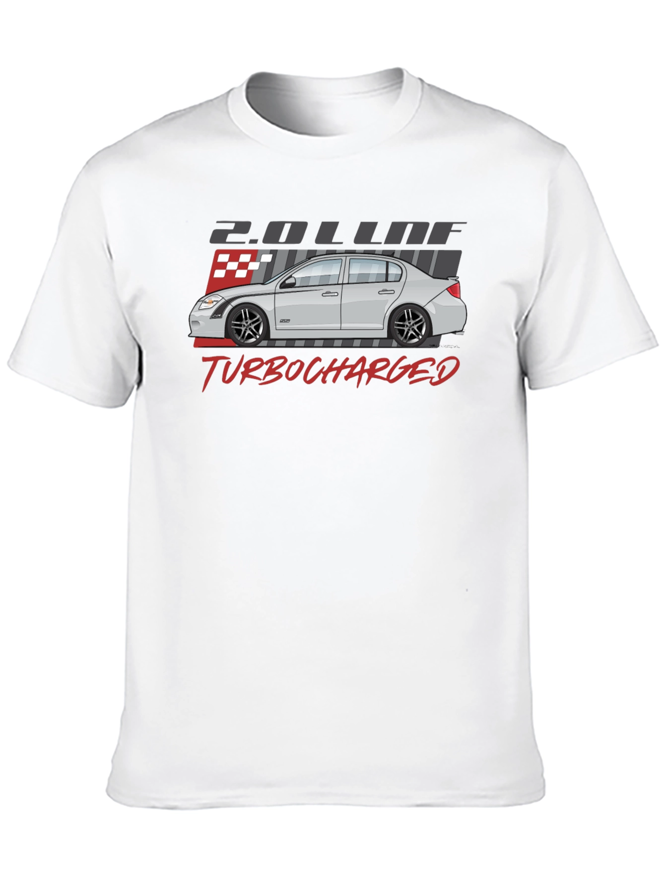 Turbocharged Car Graphic Tee - Automotive Enthusiast Shirt