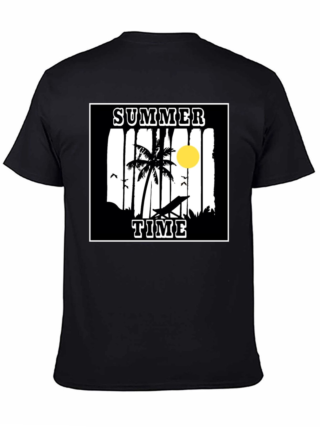 Summer Time Graphic Tee - Black