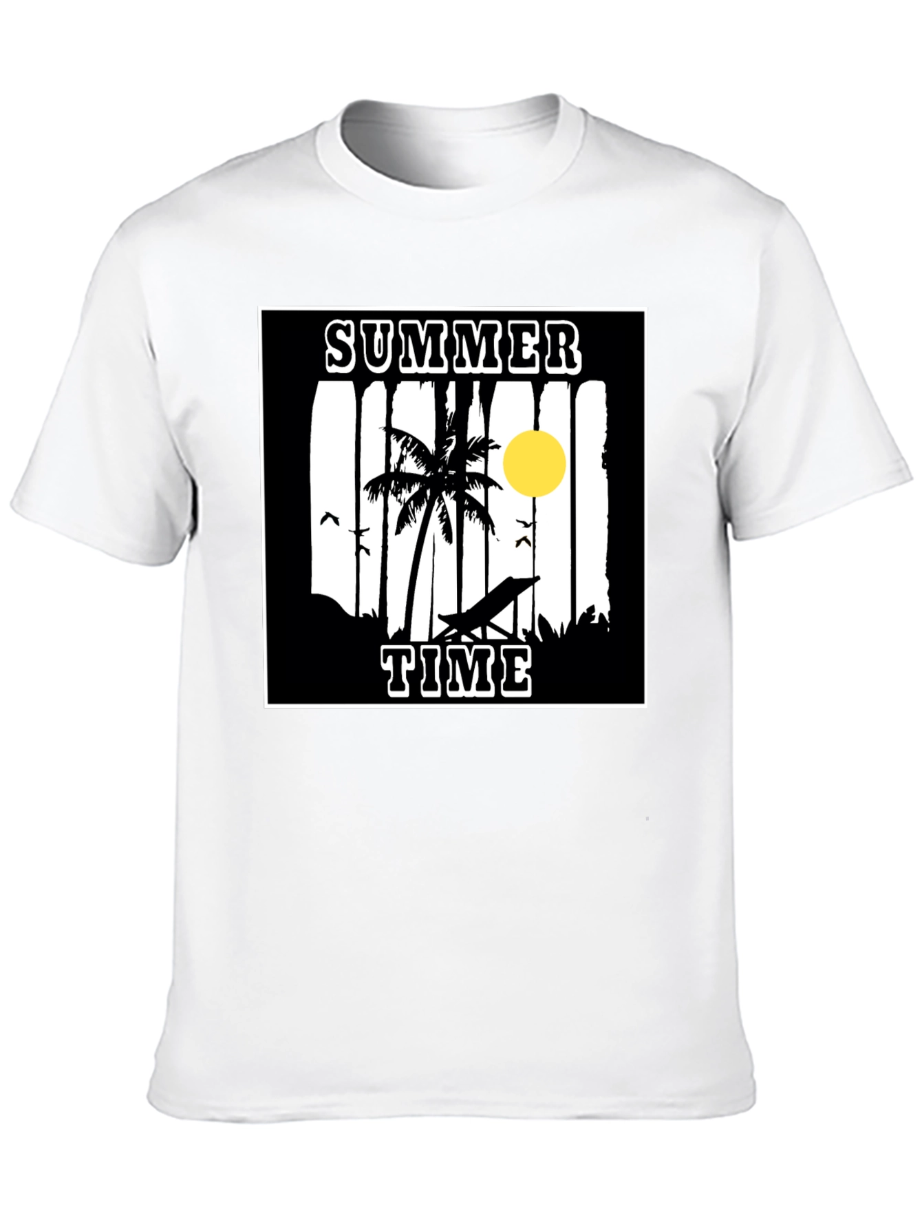 Summer Time Graphic Tee - Black