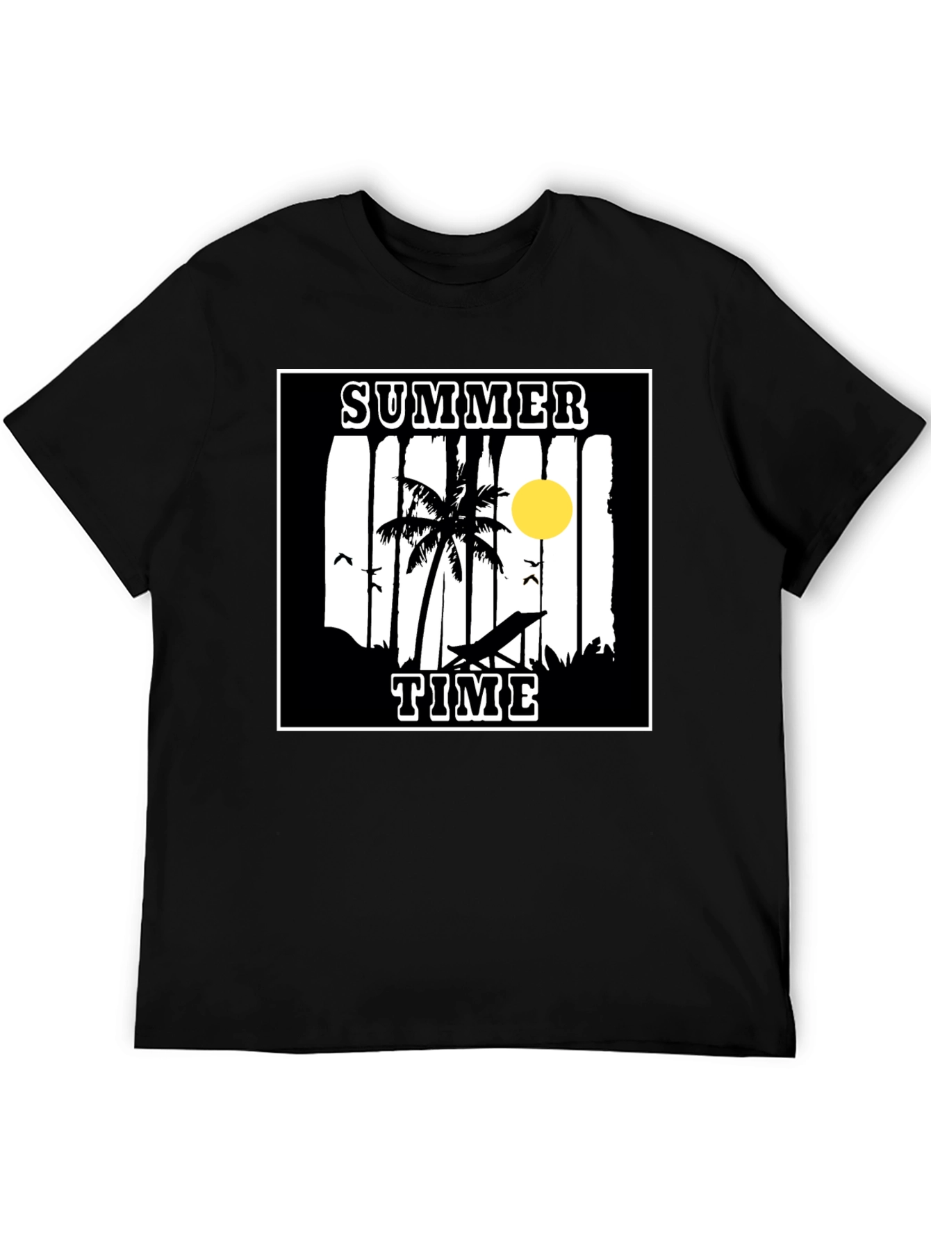 Summer Time Graphic Tee - Black