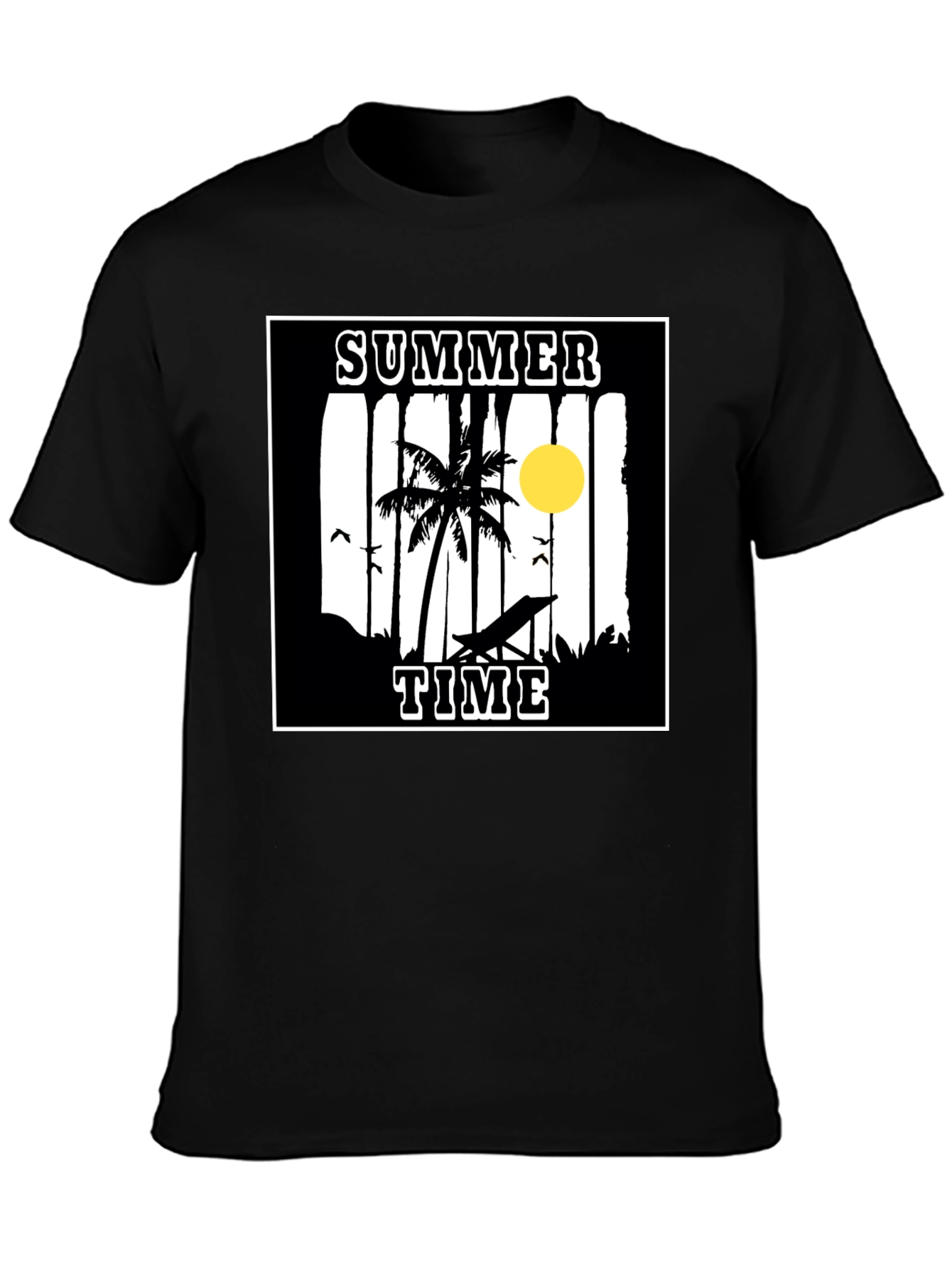 Summer Time Graphic Tee - Black