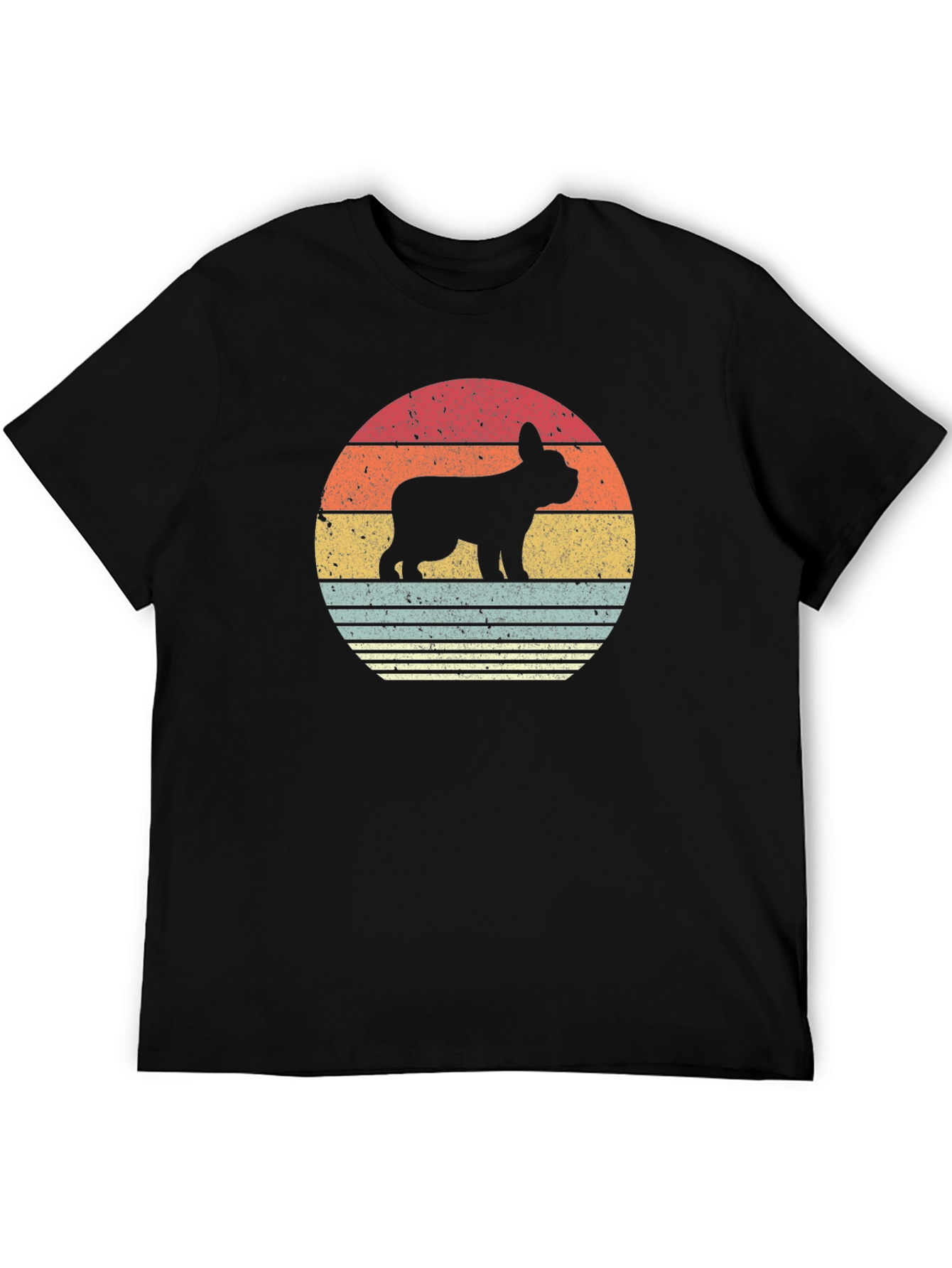 Retro Bulldog Silhouette T-Shirt