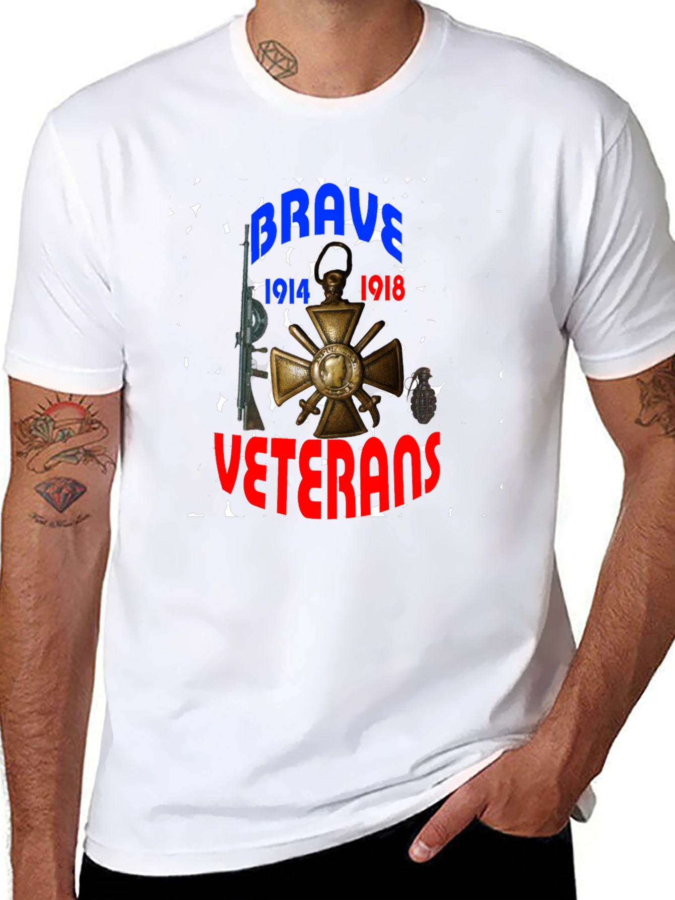 Brave Veterans T-Shirt - 1914-1918