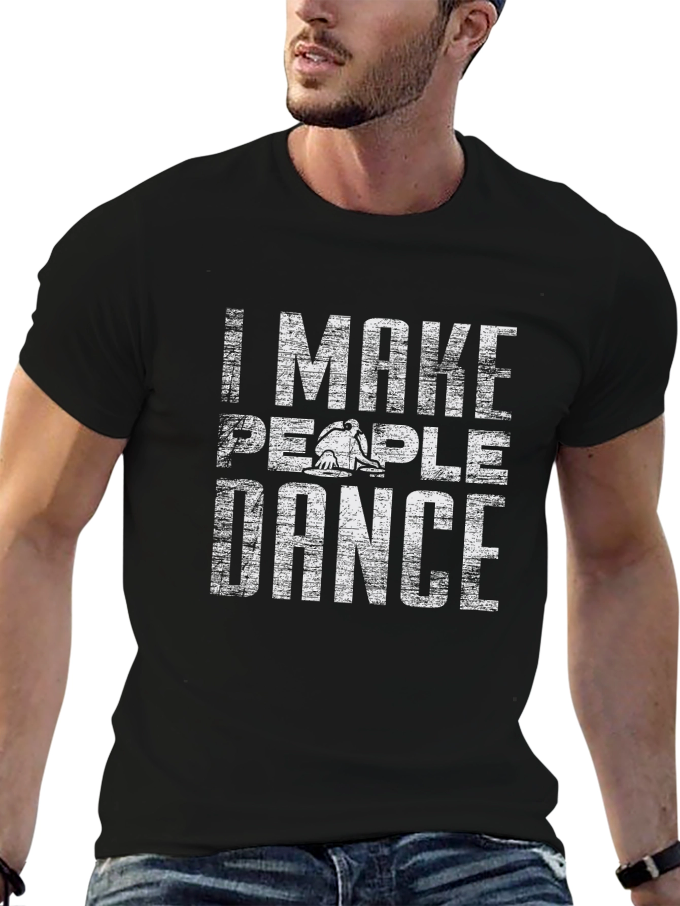I Make People Dance DJ Graphic T-Shirt