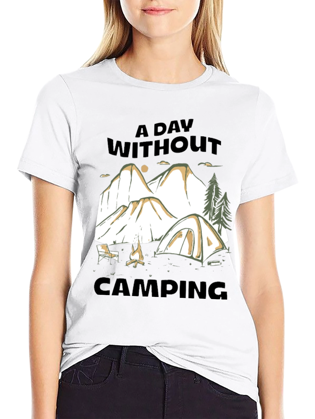 Camping T-Shirt - A Day Without Camping