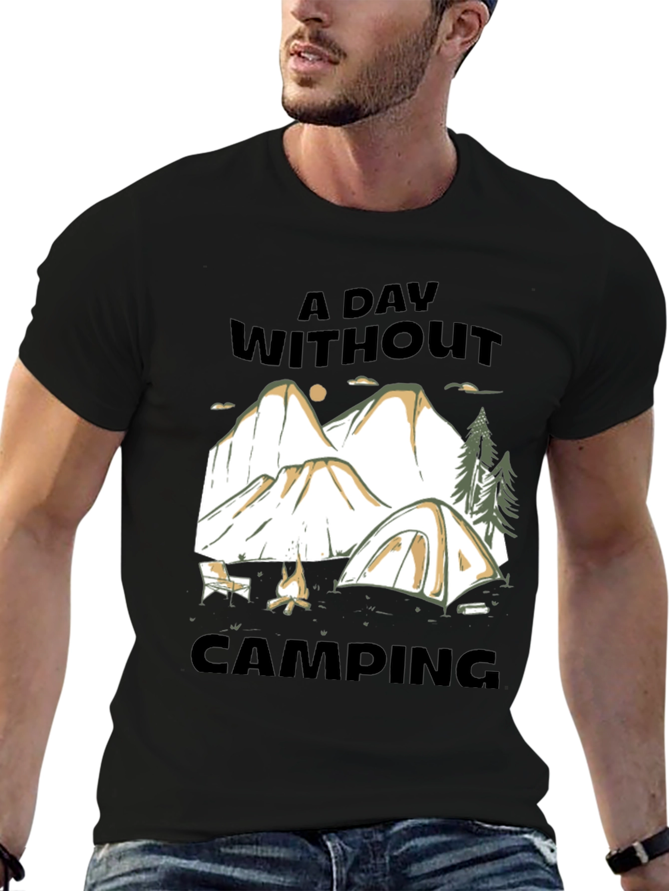 Camping T-Shirt - A Day Without Camping