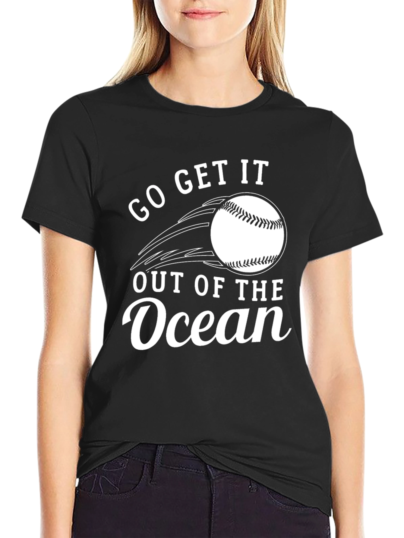 Go Get It Out Of The Ocean Black T-Shirt