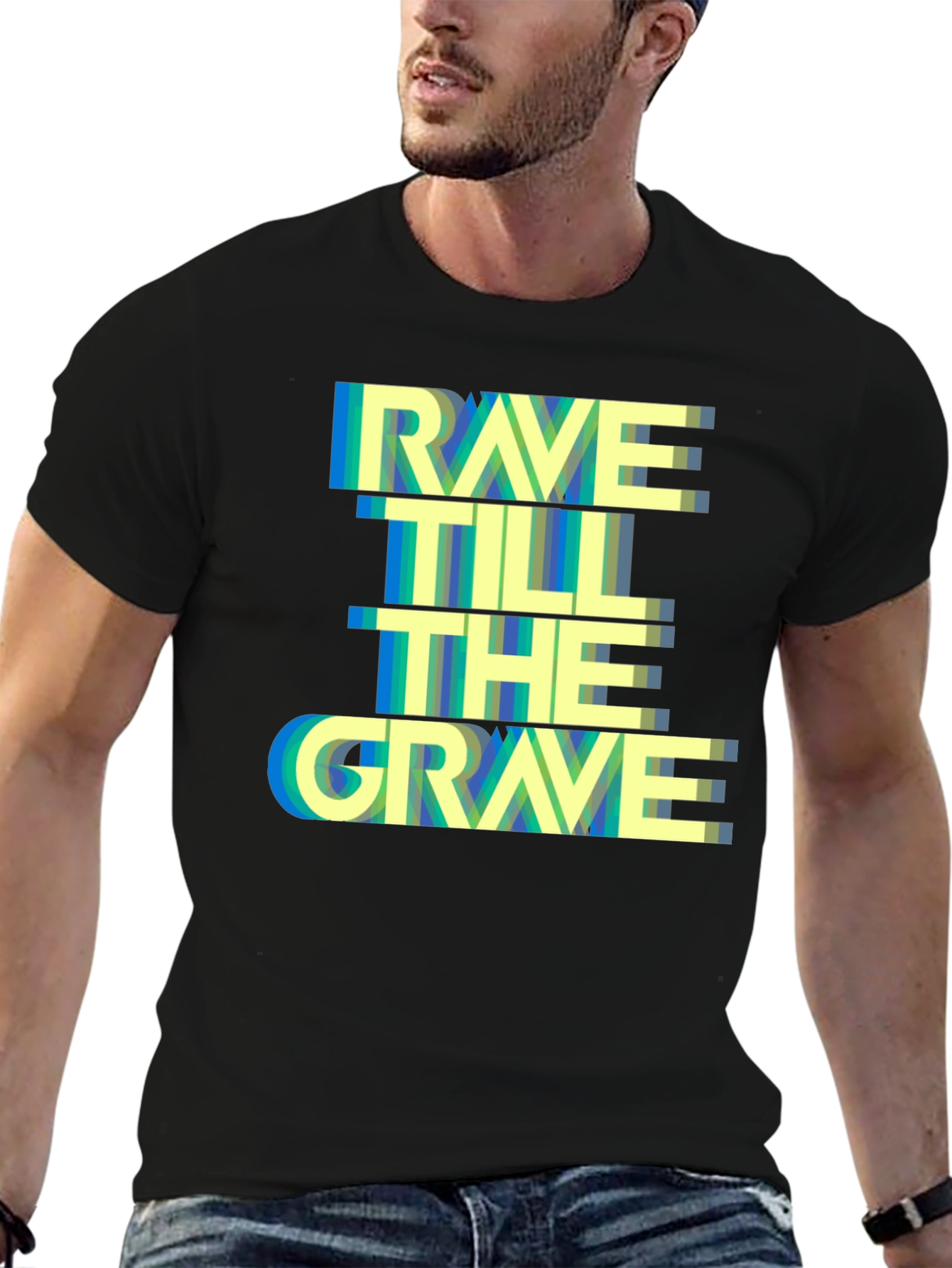 Rave Till The Grave Graphic Tee