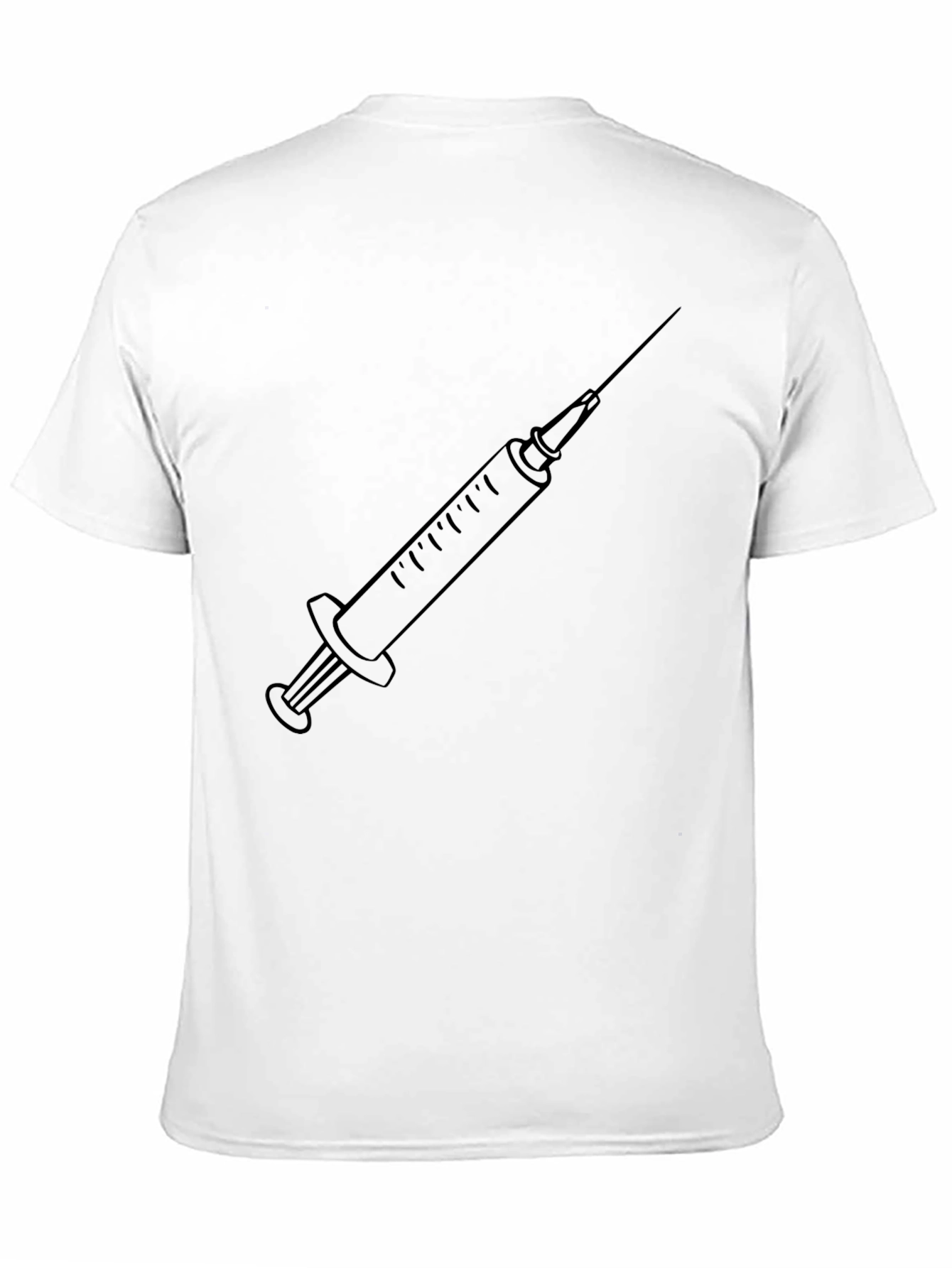 Syringe Graphic Tee - Classic Black Cotton T-Shirt