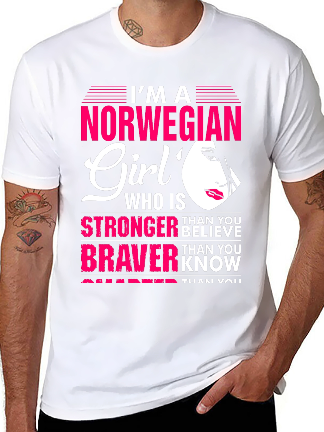 Norwegian Girl T-Shirt - Stronger Than You Believe