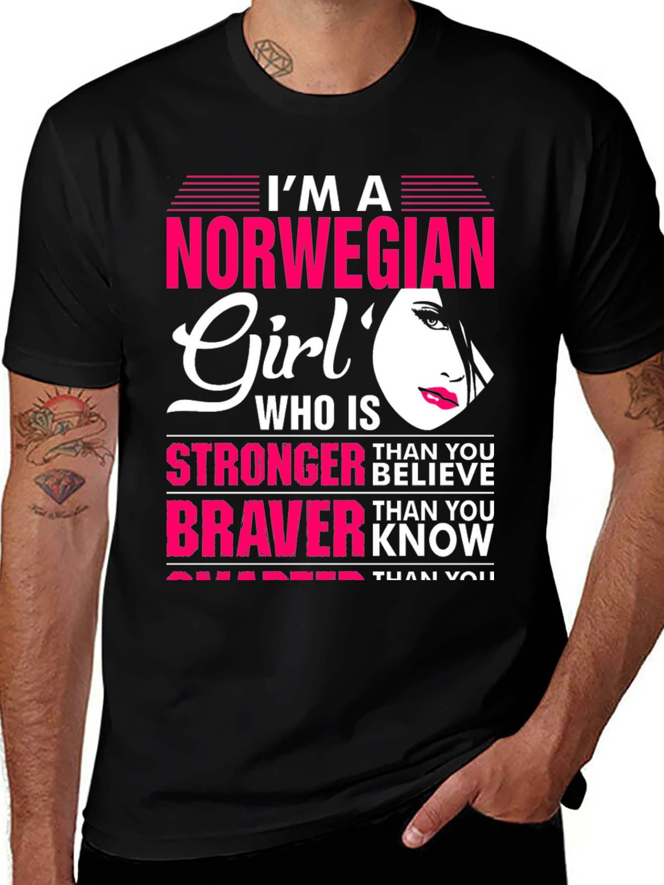 Norwegian Girl T-Shirt - Stronger Than You Believe