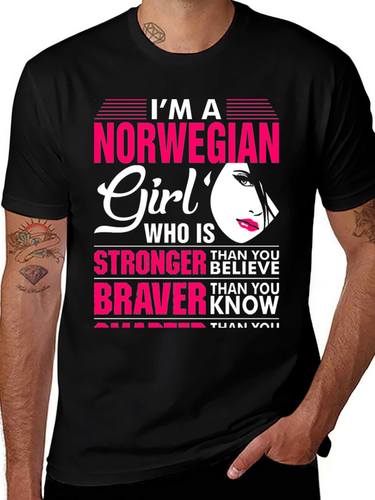 Norwegian Girl T-Shirt - Stronger Than You Believe