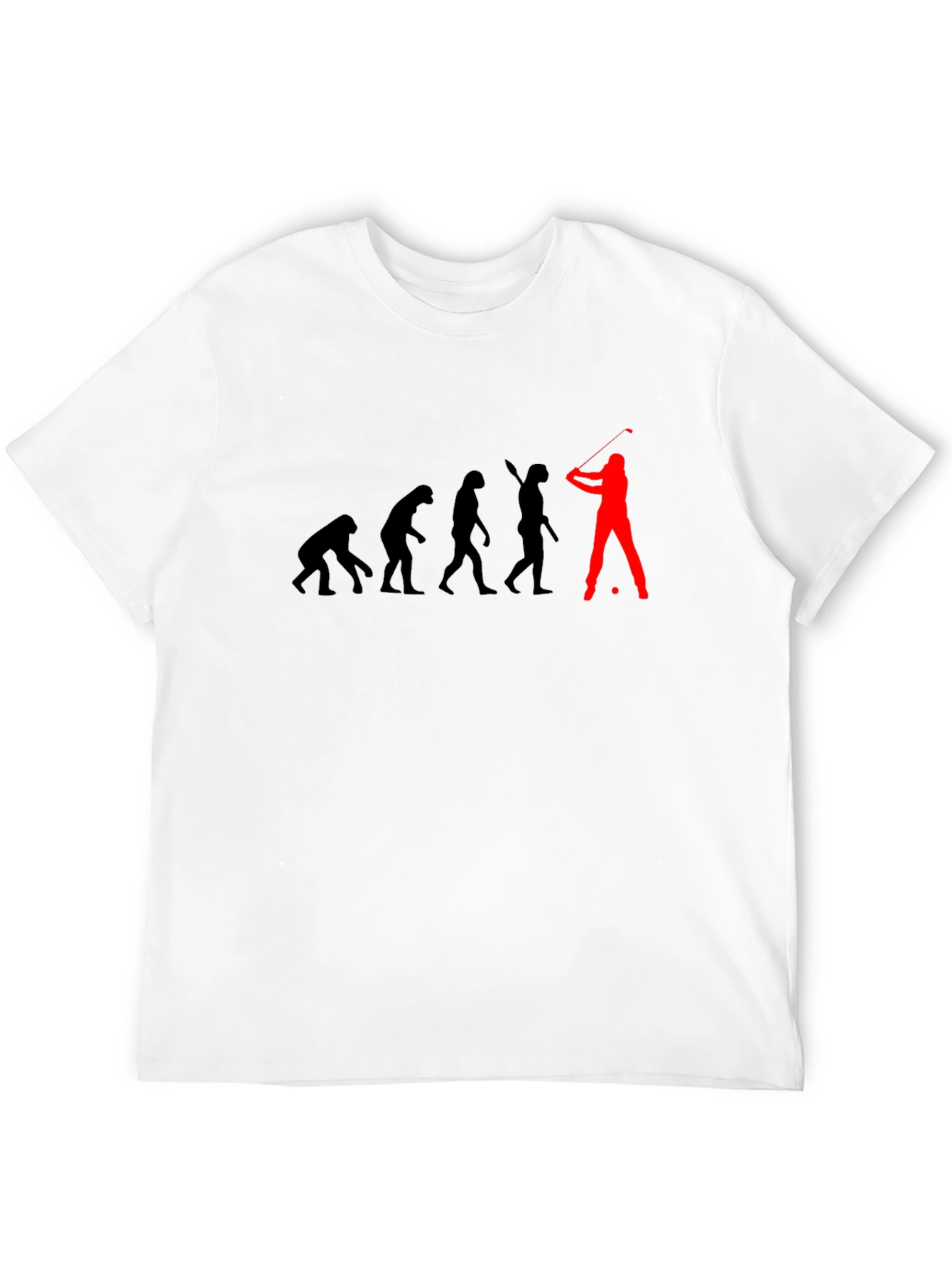 Evolution of Golf Mens Black T-Shirt
