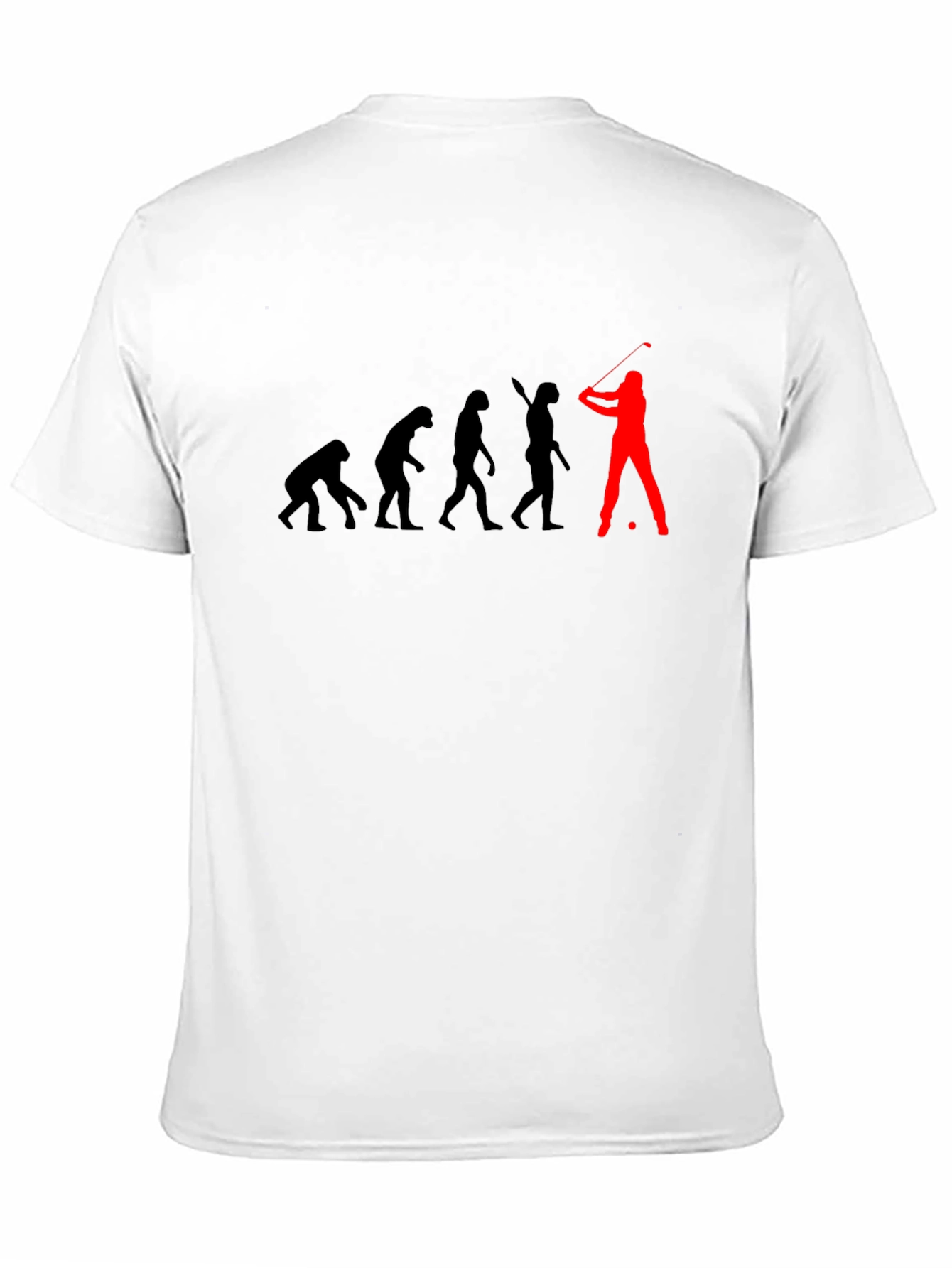 Evolution of Golf Mens Black T-Shirt