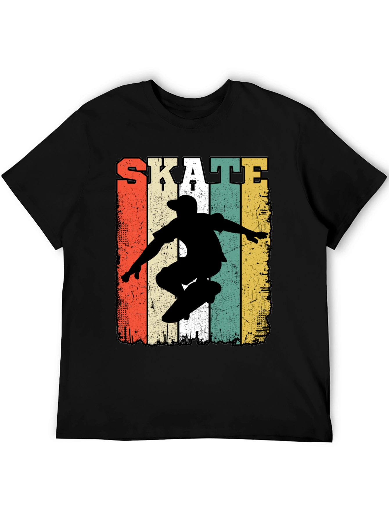 Retro Skate T-Shirt - Classic Skateboarder Design