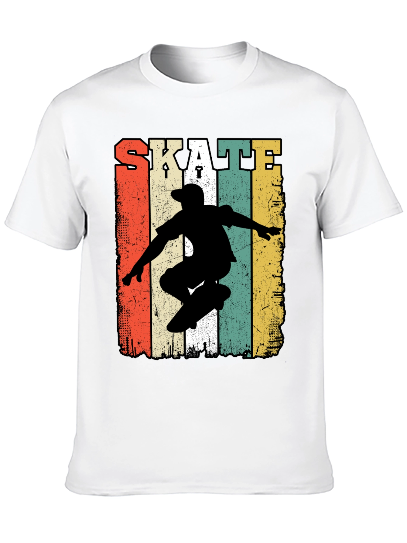 Retro Skate T-Shirt - Classic Skateboarder Design