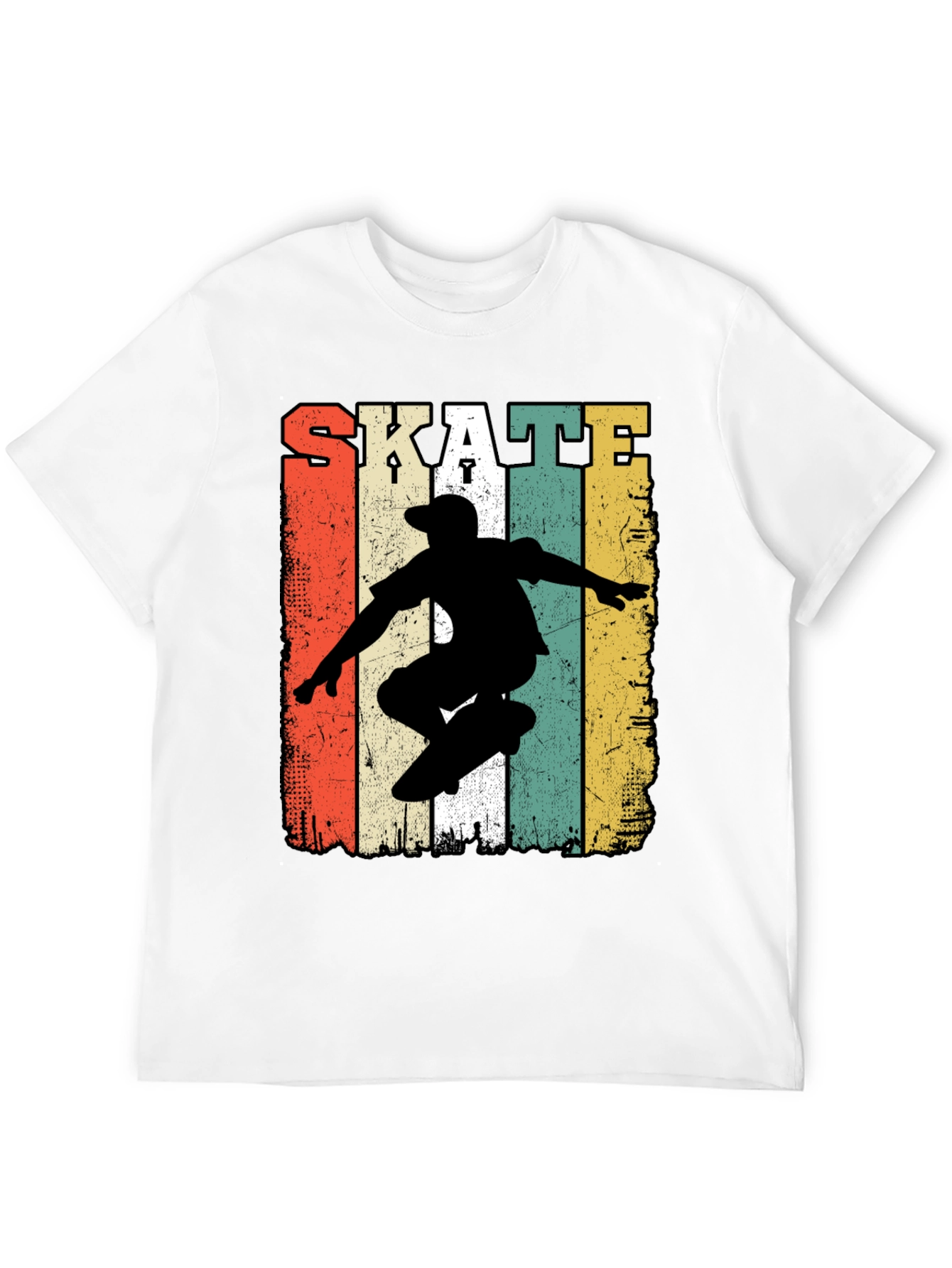 Retro Skate T-Shirt - Classic Skateboarder Design