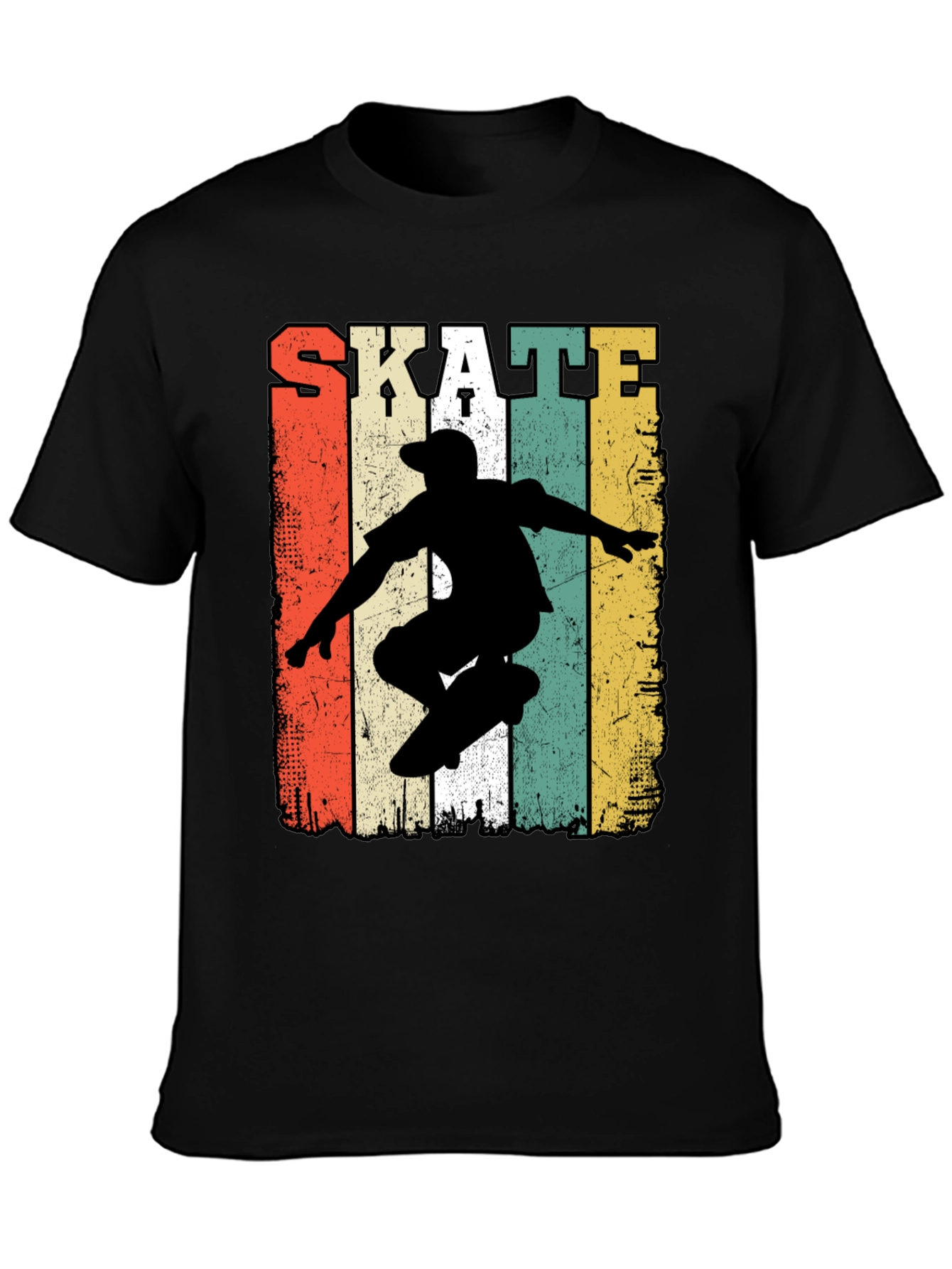 Retro Skate T-Shirt - Classic Skateboarder Design