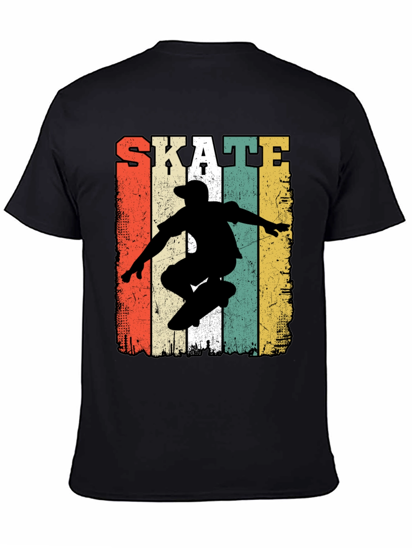 Retro Skate T-Shirt - Classic Skateboarder Design