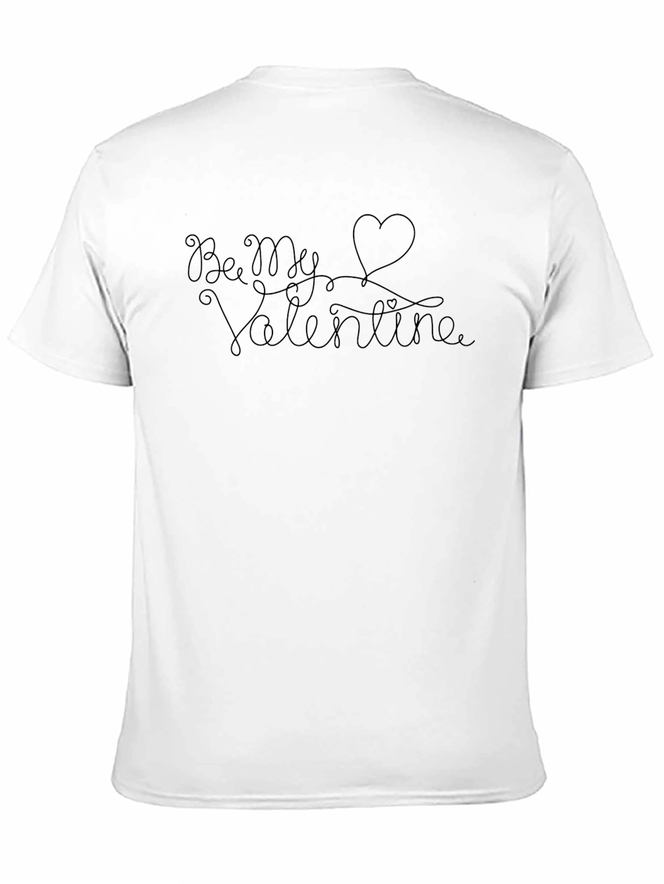 Be My Valentine Graphic Tee - Black Casual Shirt