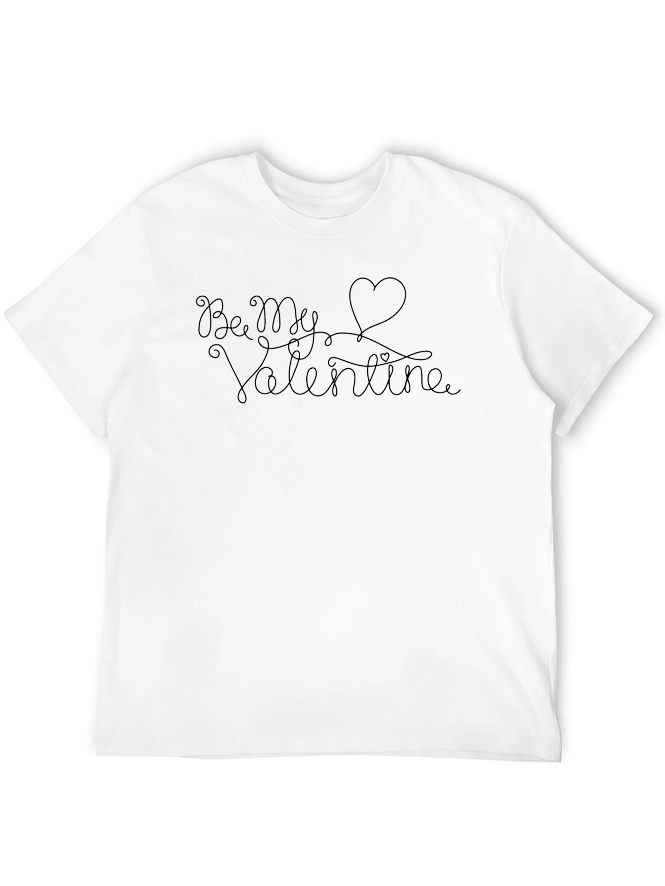 Be My Valentine Graphic Tee - Black Casual Shirt