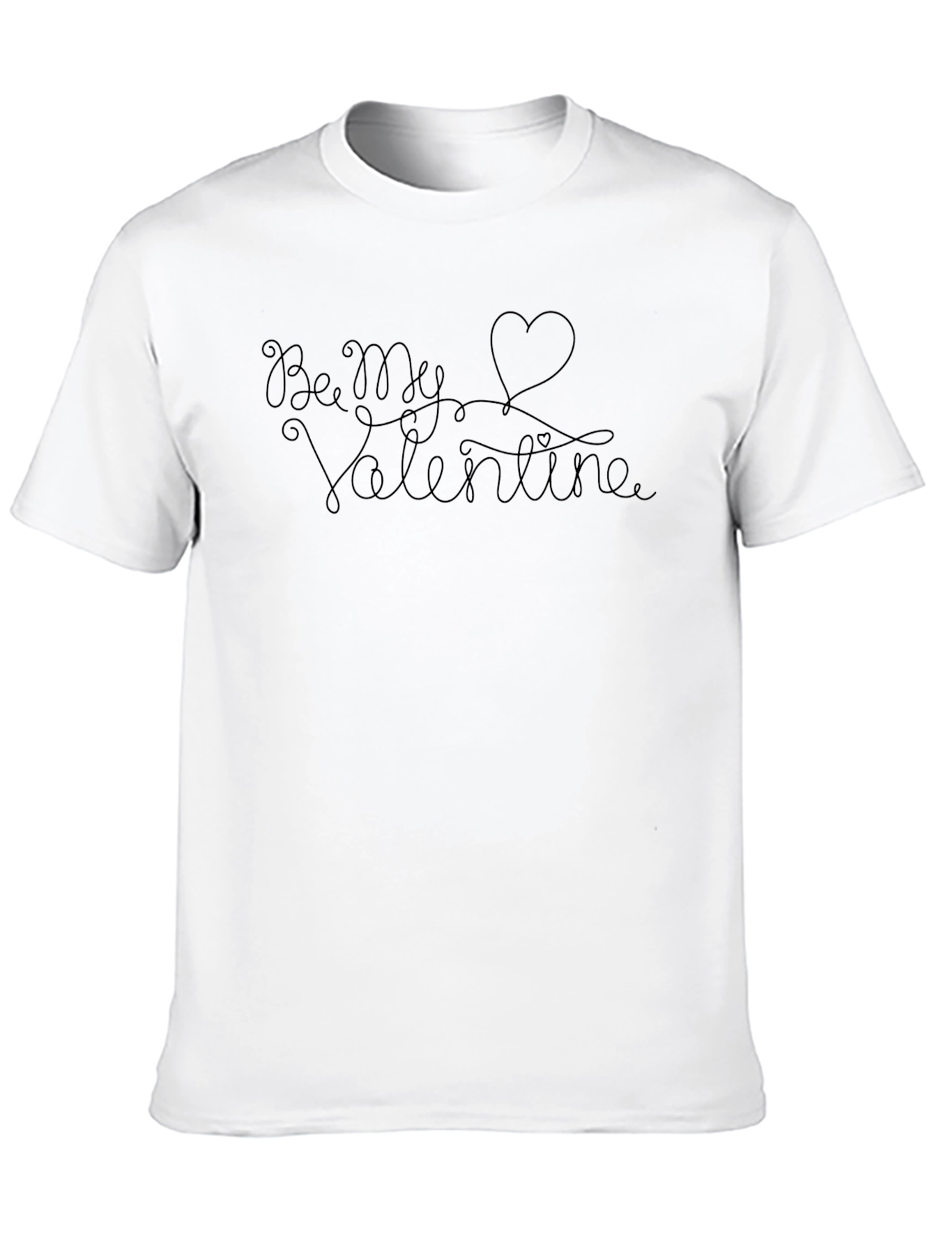 Be My Valentine Graphic Tee - Black Casual Shirt
