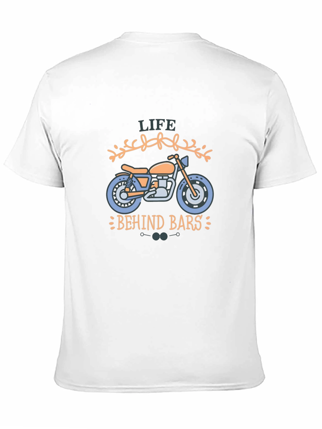 Life Behind Bars Motorcycle Graphic T-Shirt