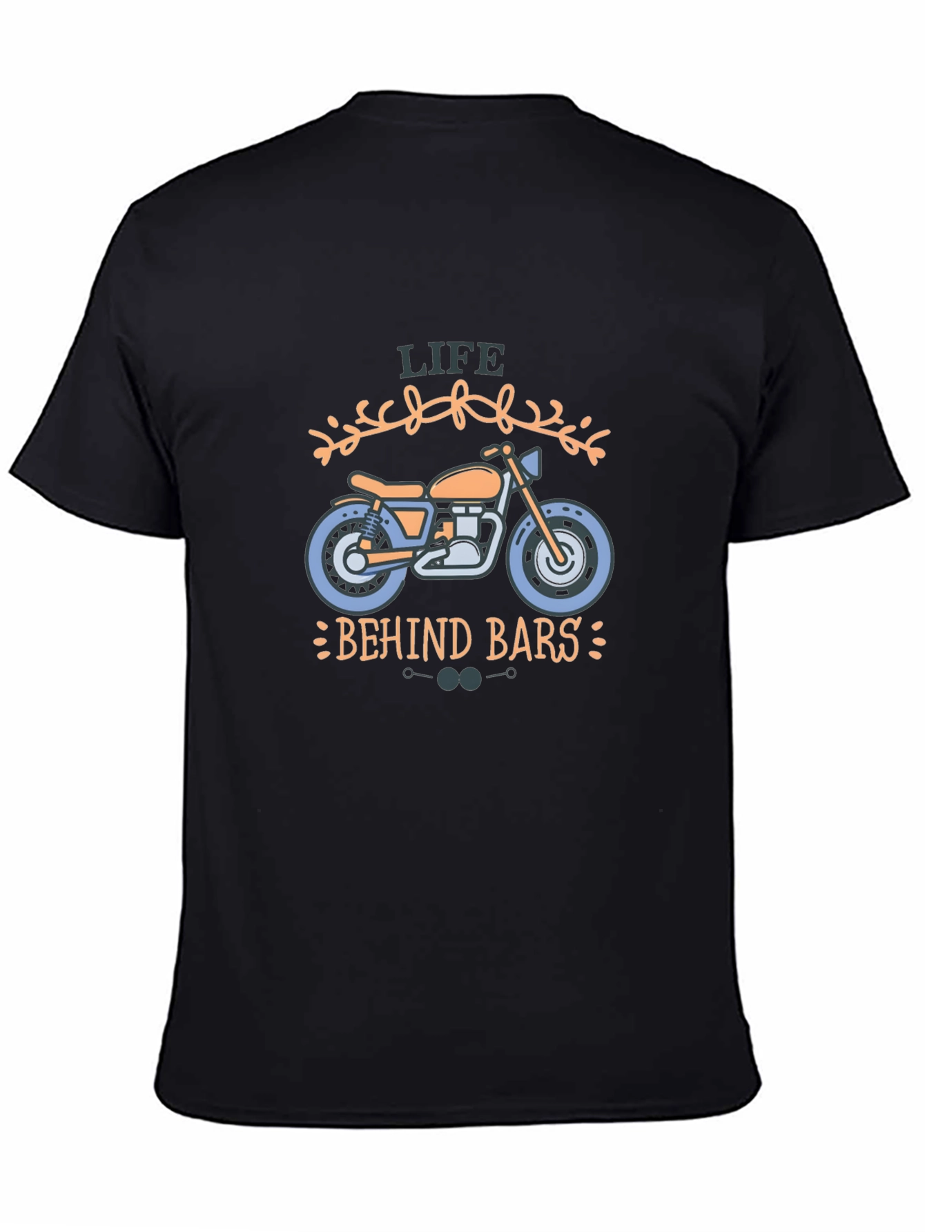Life Behind Bars Motorcycle Graphic T-Shirt