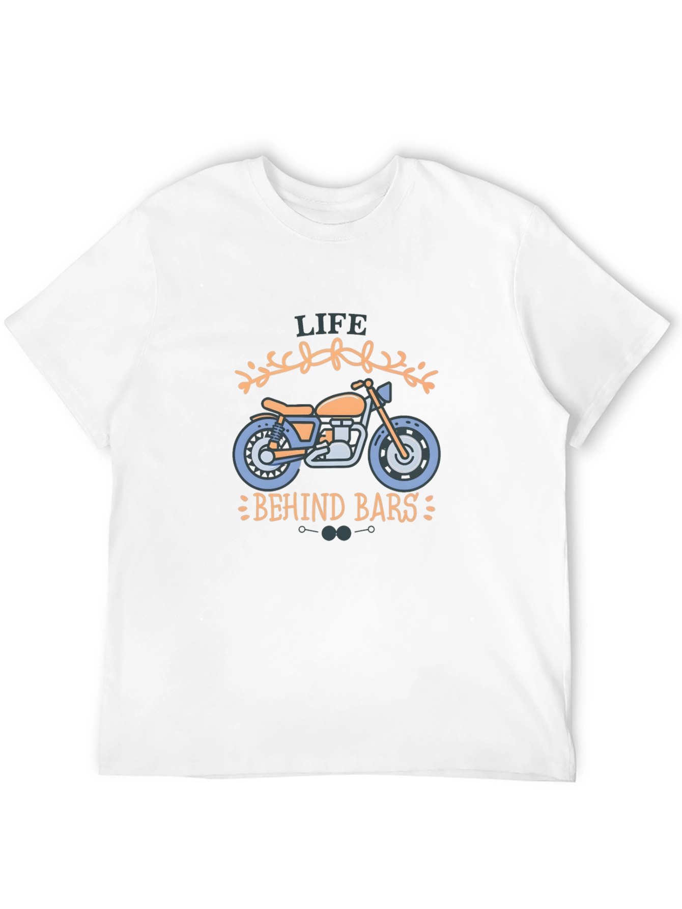 Life Behind Bars Motorcycle Graphic T-Shirt