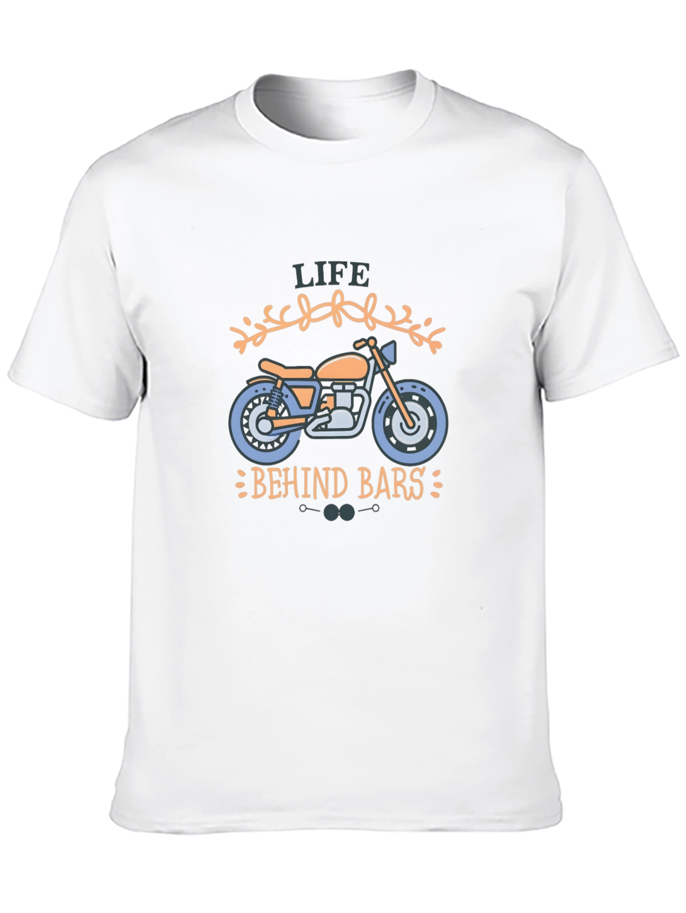 Life Behind Bars Motorcycle Graphic T-Shirt