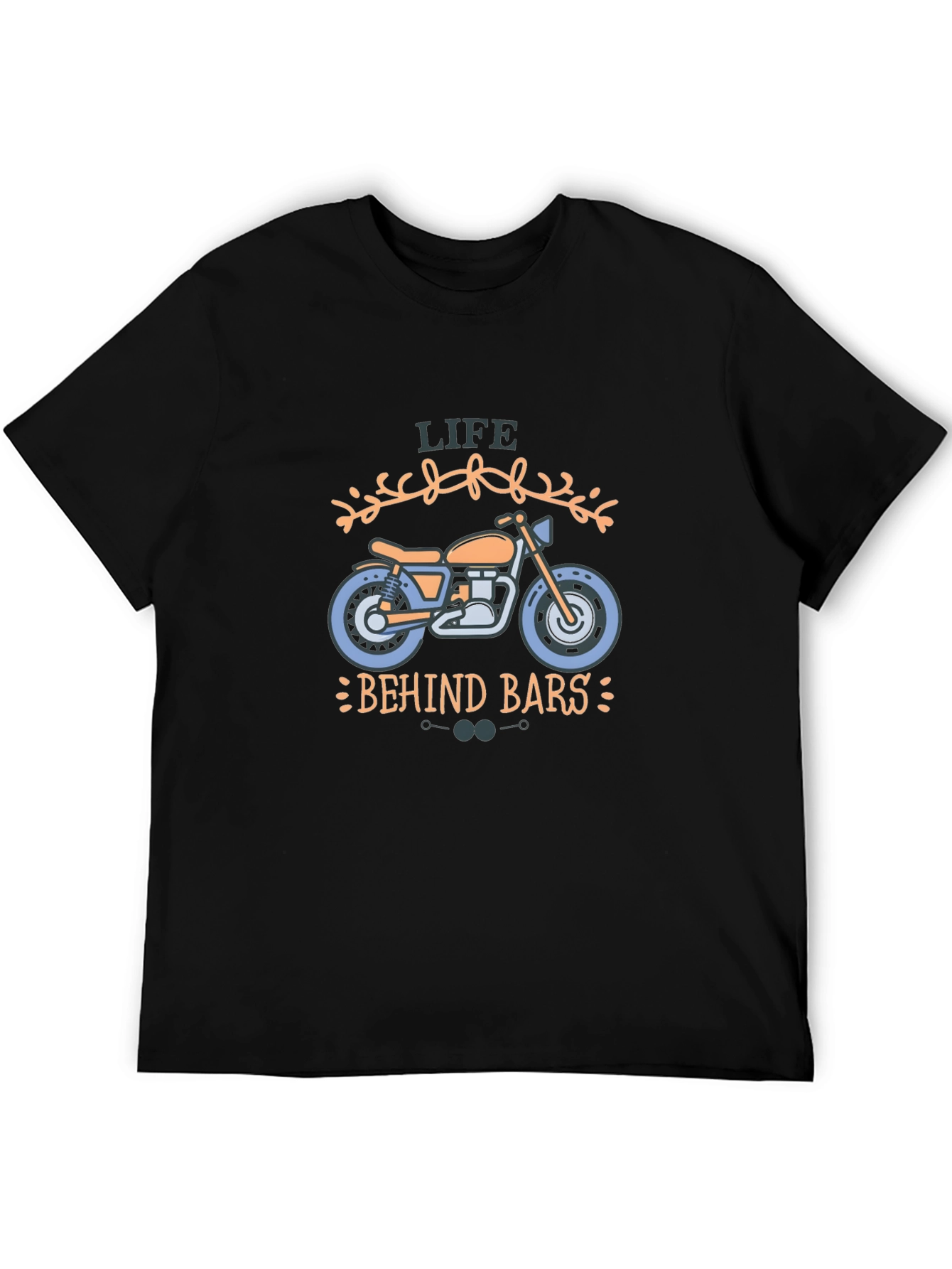 Life Behind Bars Motorcycle Graphic T-Shirt