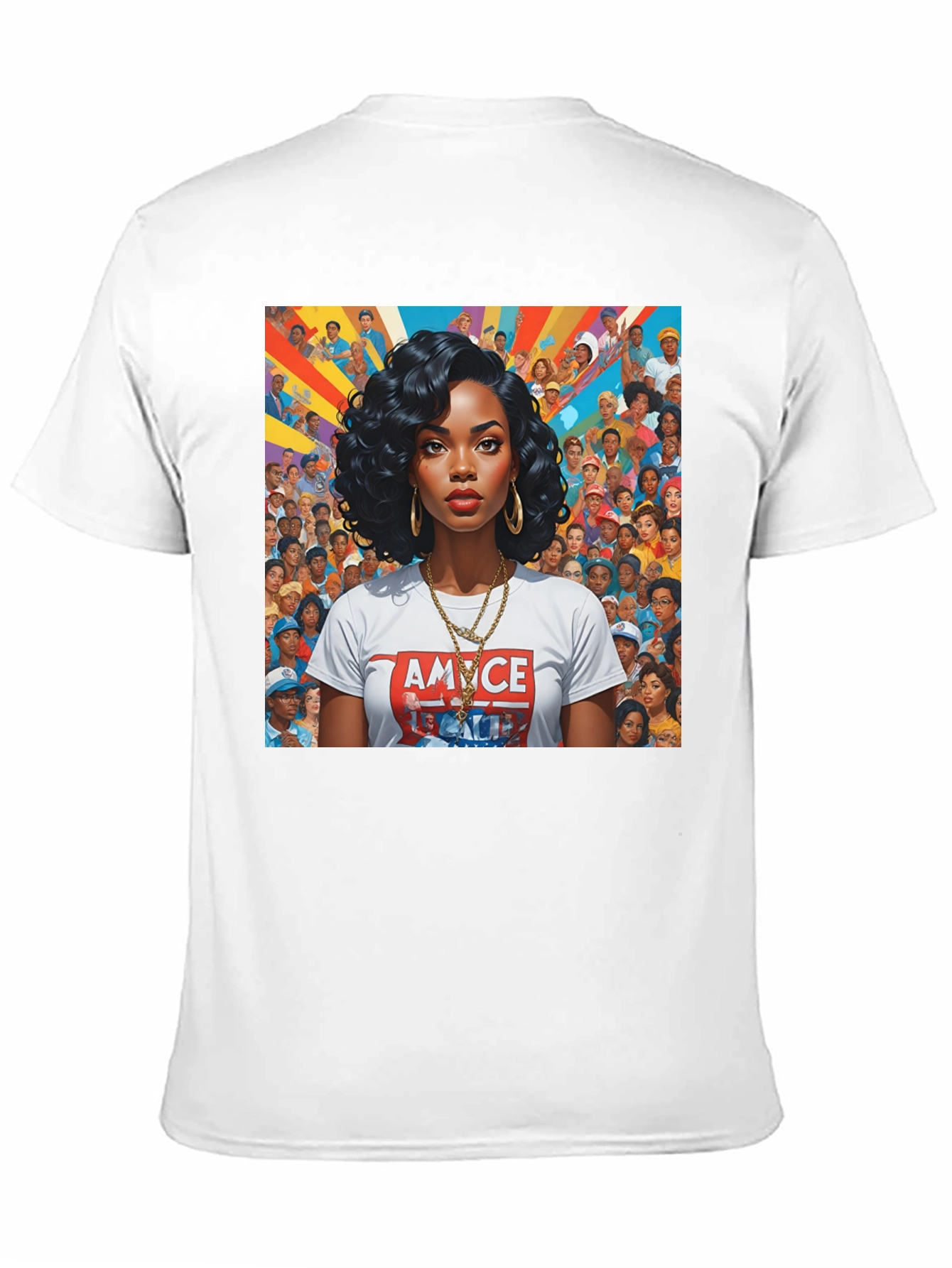 Stylish Graphic Tee - Black