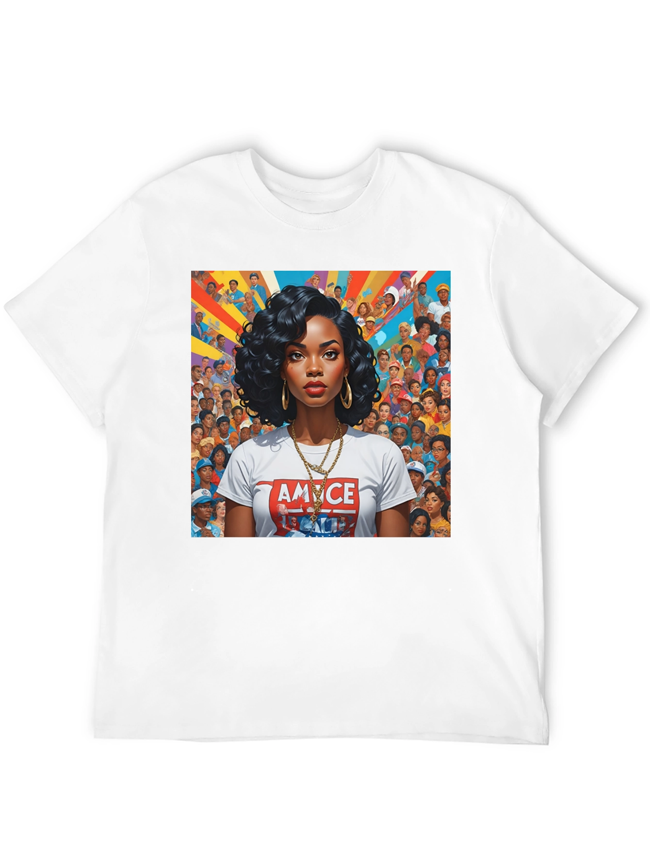 Stylish Graphic Tee - Black