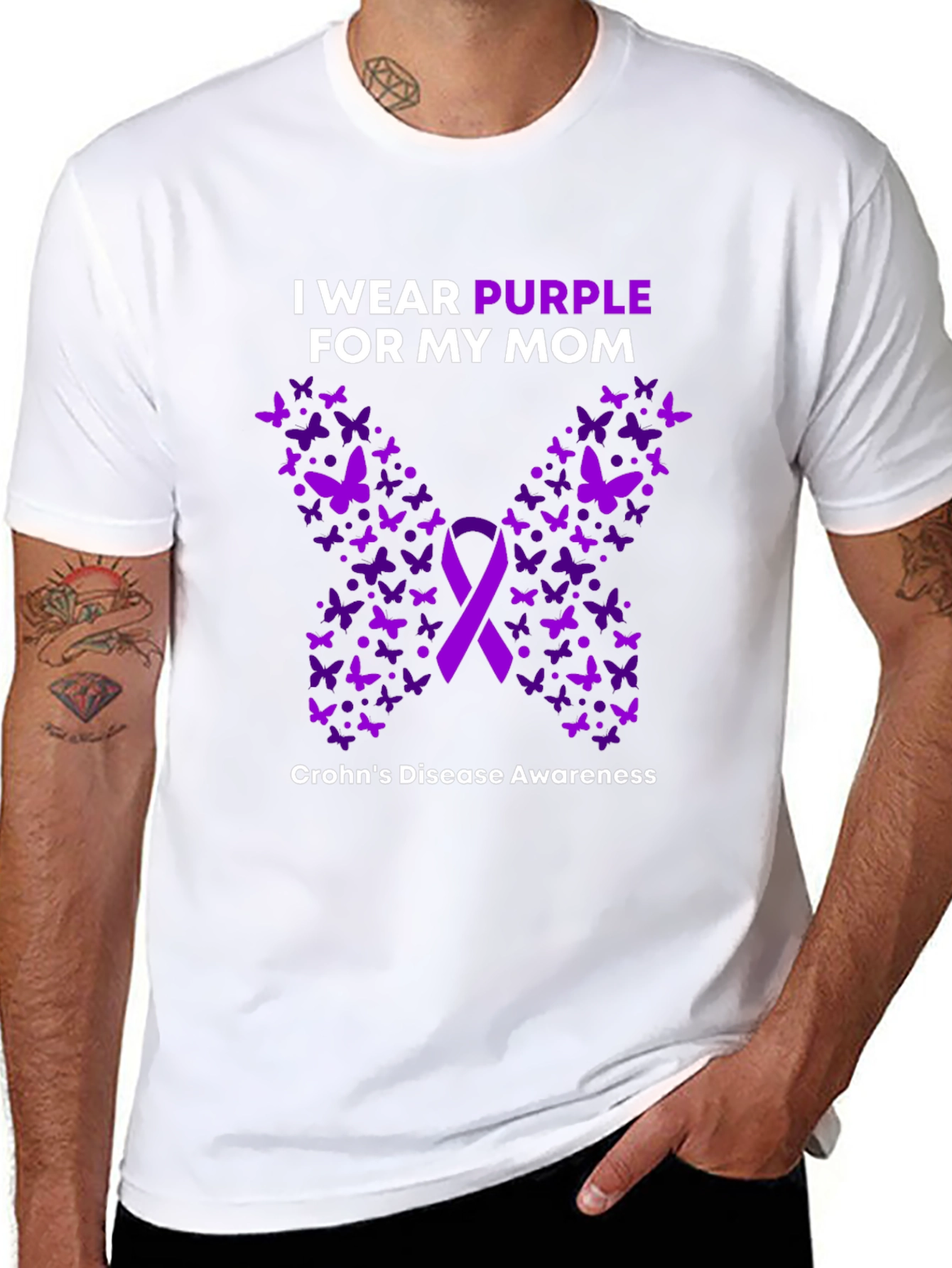 Purple Crohns Disease Awareness T-Shirt