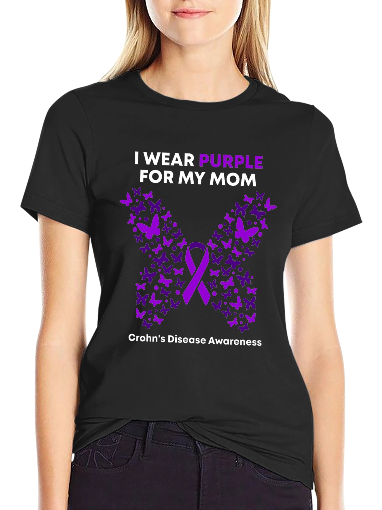 Purple Crohns Disease Awareness T-Shirt