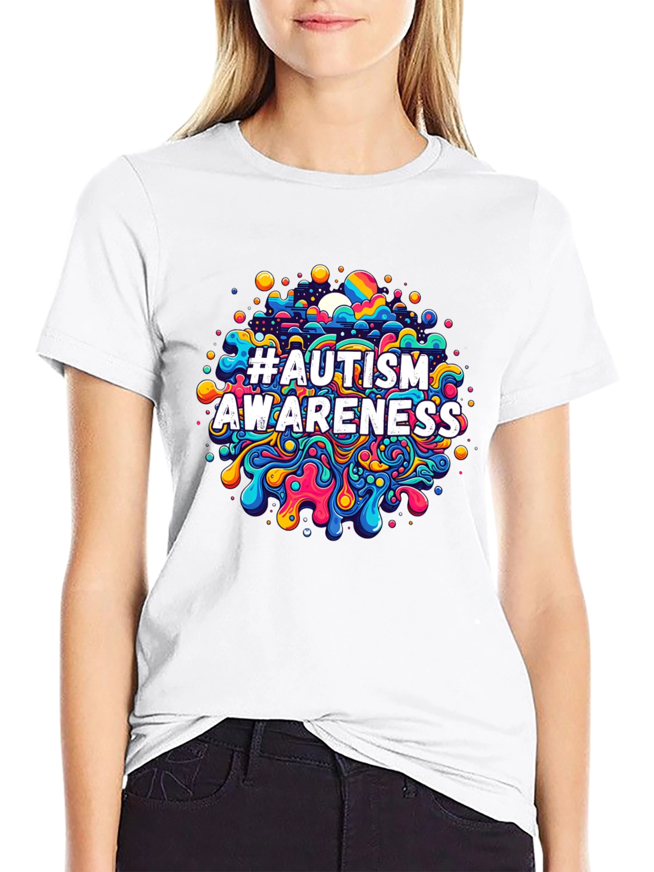 Autism Awareness Graphic Tee - Black