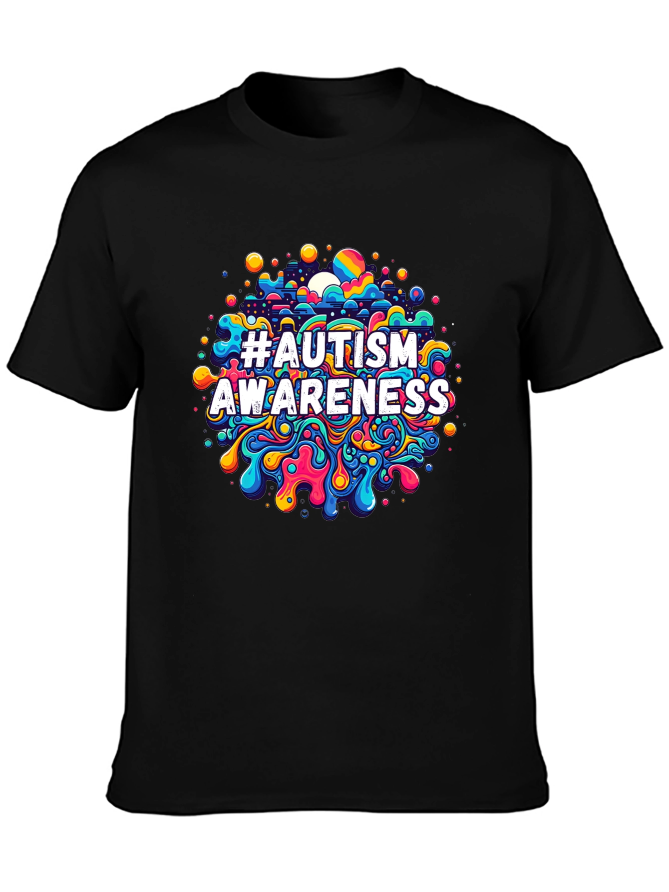 Autism Awareness Graphic Tee - Black