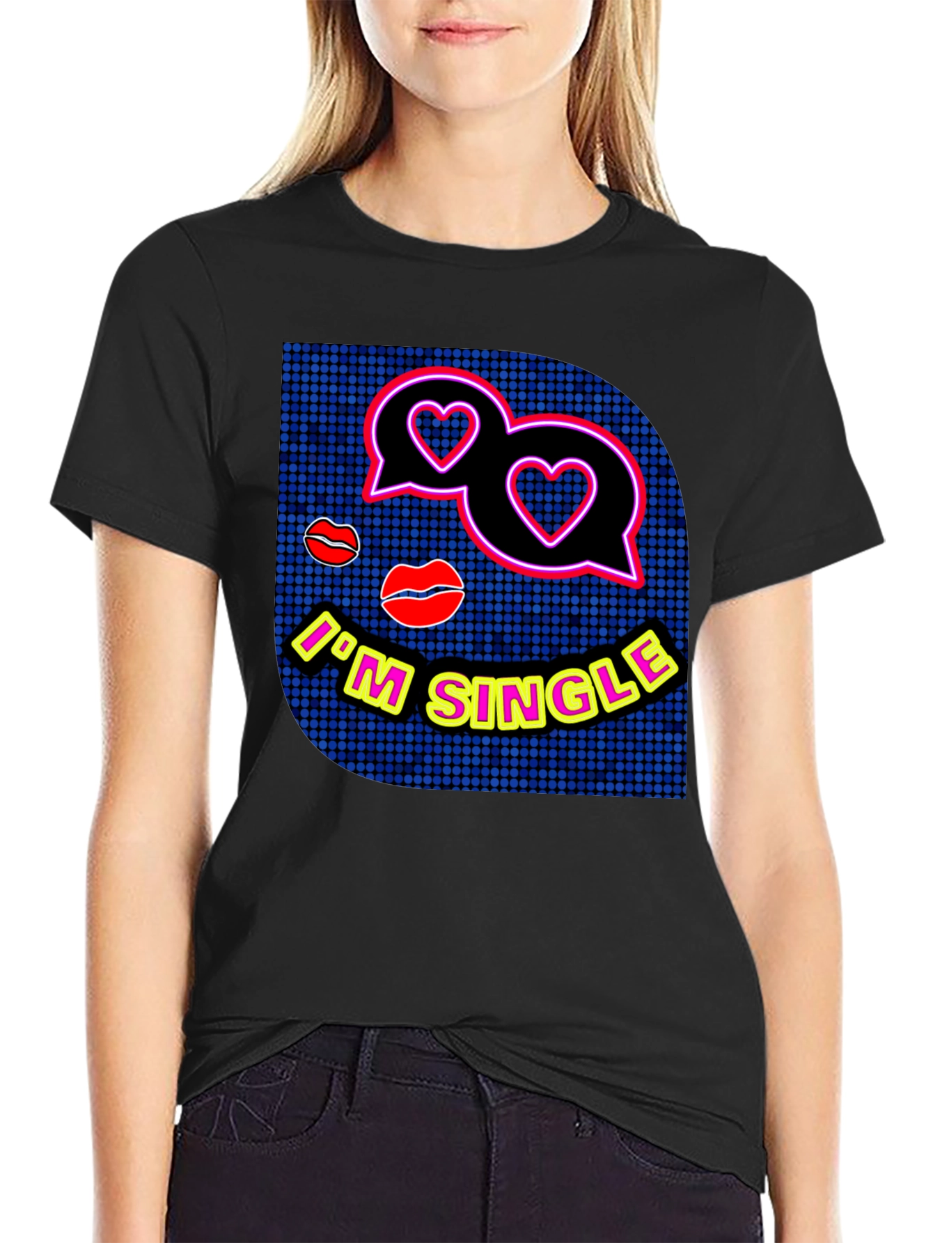 Im Single Graphic Tee - Trendy Dating T-Shirt